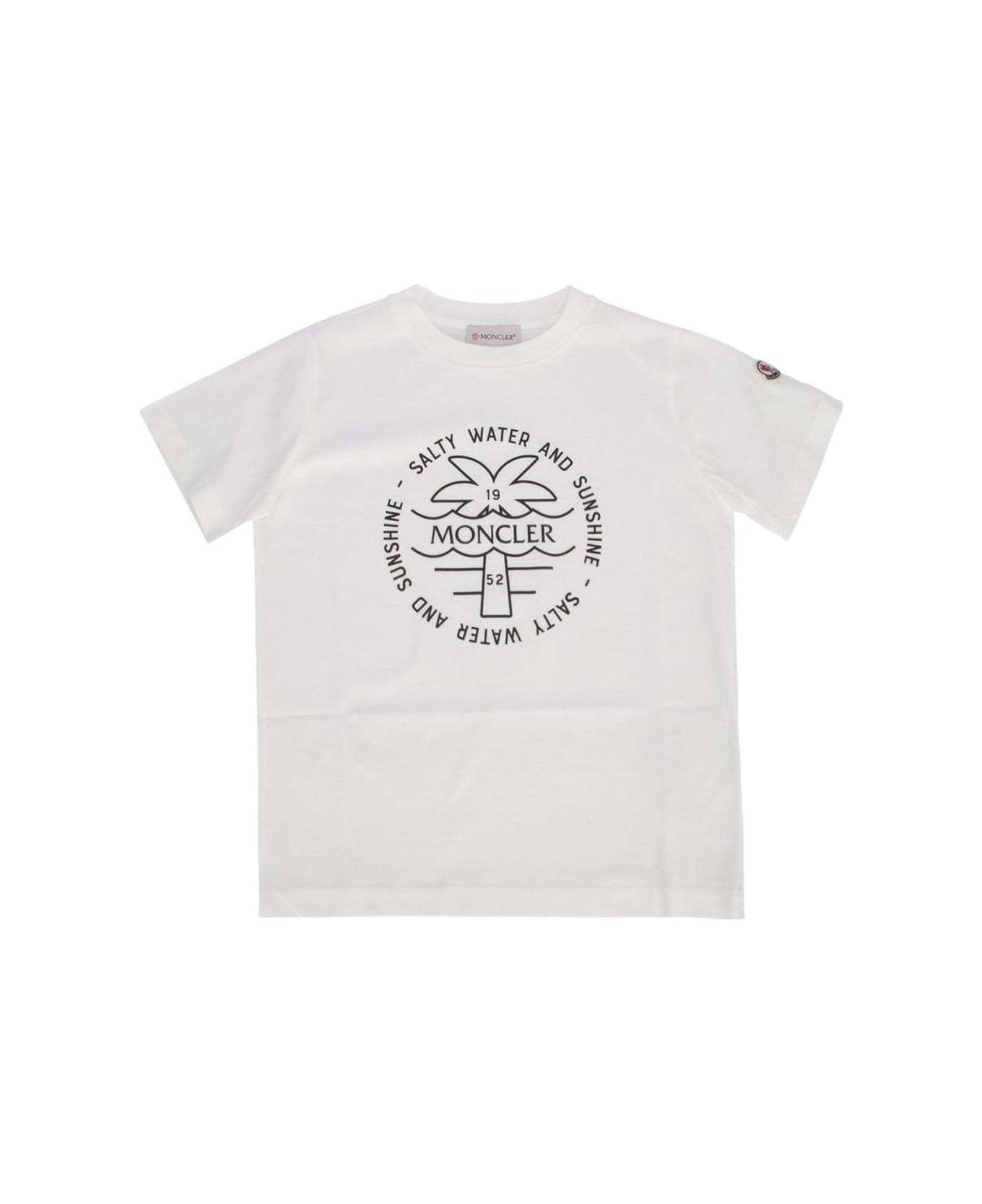 Moncler Surf Motif T-shirt - White Tシャツ＆ポロシャツ