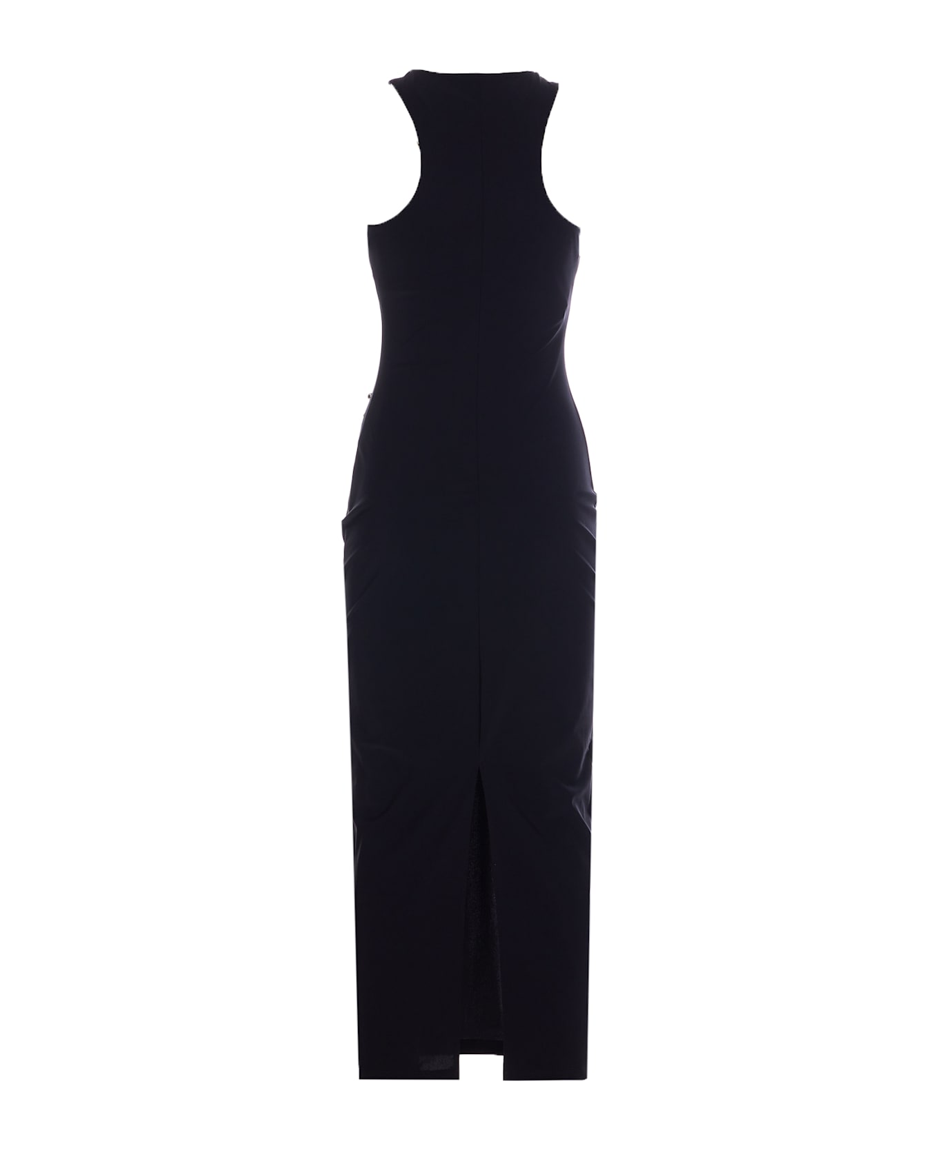 Patrizia Pepe Midi Dress With Piercing - Black