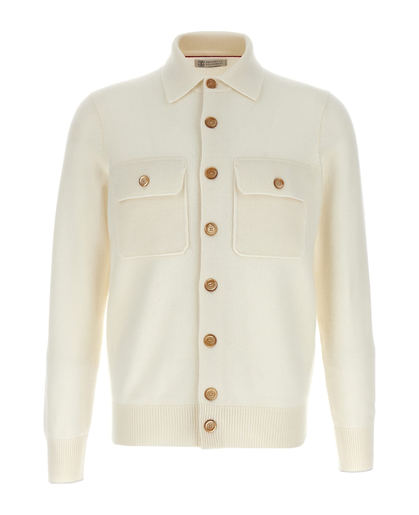 Brunello Cucinelli Cashmere Cardigan - White