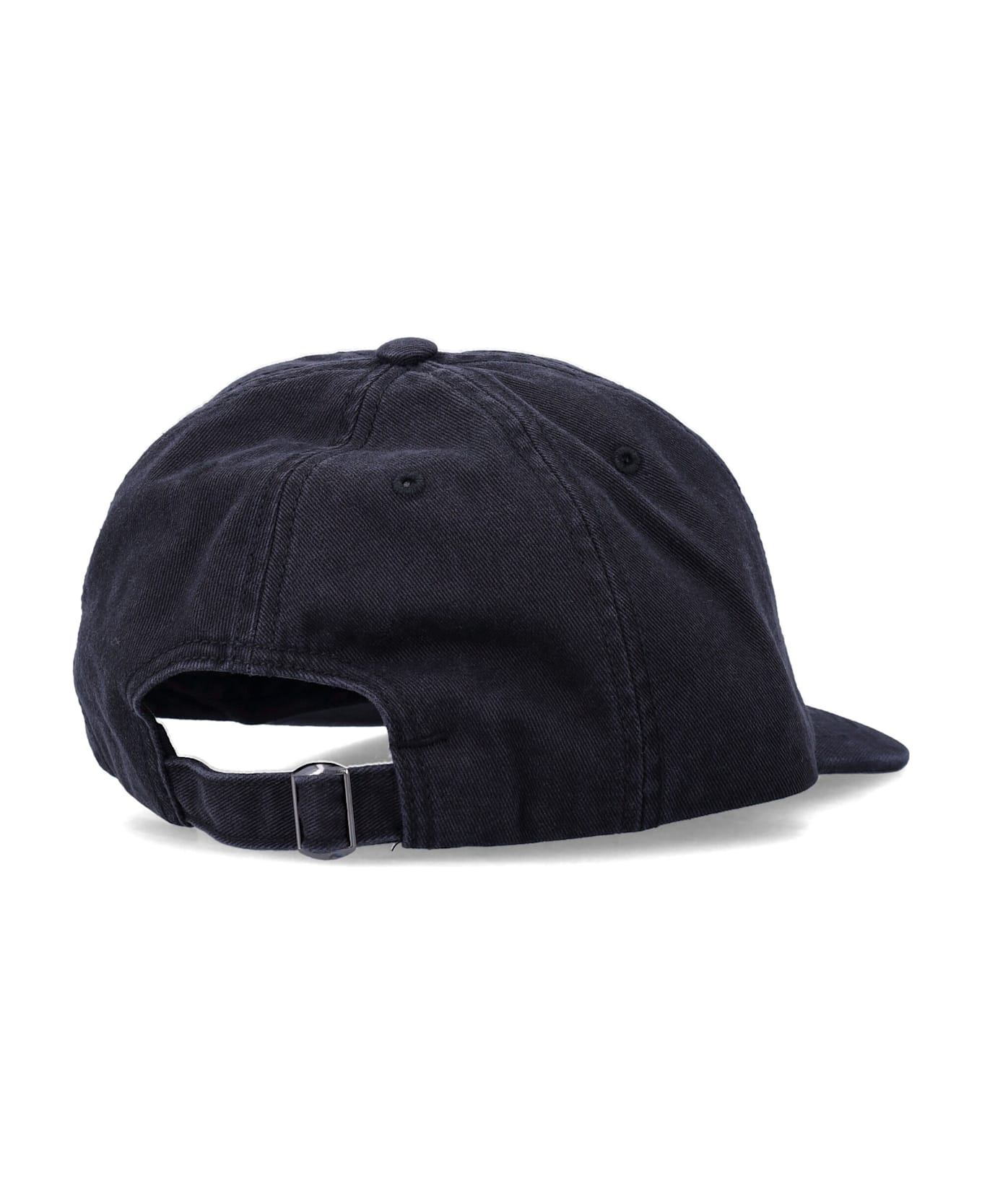 Y-3 N Flat Brim Cotton Cap - BLACK