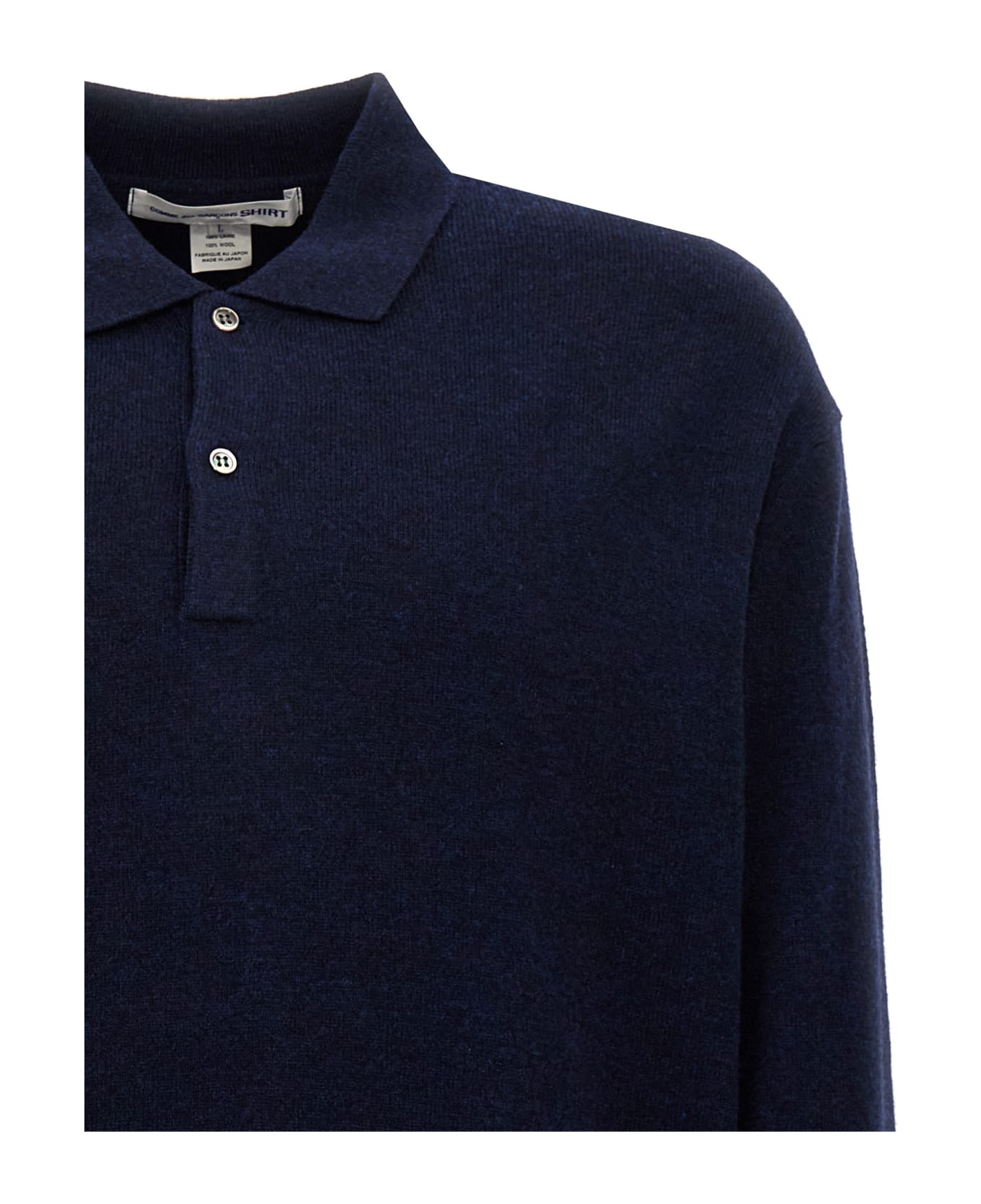 Comme des Garçons Shirt Polo Sweater - Blue