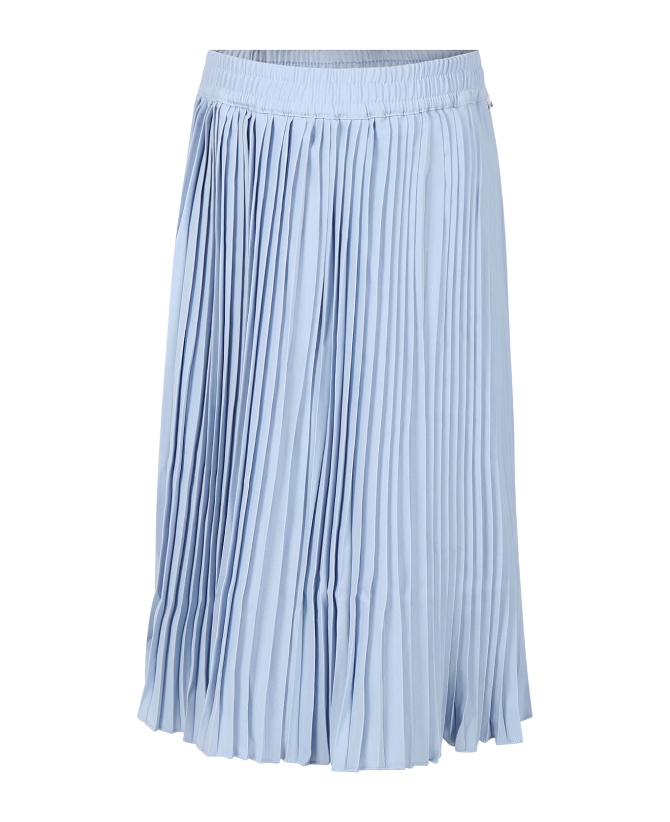 Molo Light Blue Casual Skirt Backa For Girl - Light Blue ボトムス