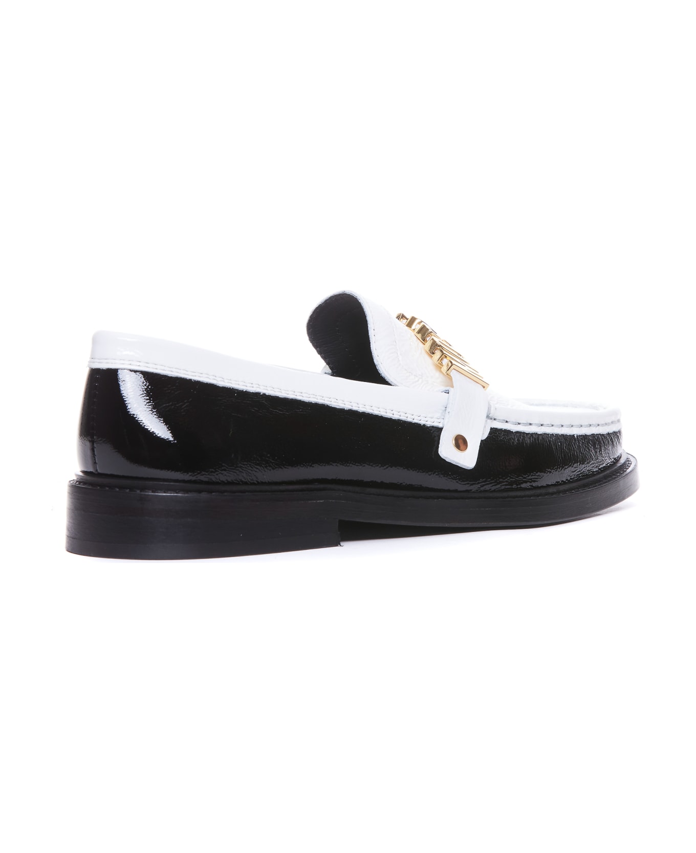 Moschino College Two-tone Loafers - White