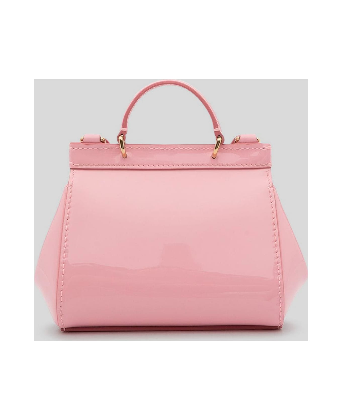Dolce 
Gabbana Pink Leather Sicily Tote Bag - Pink