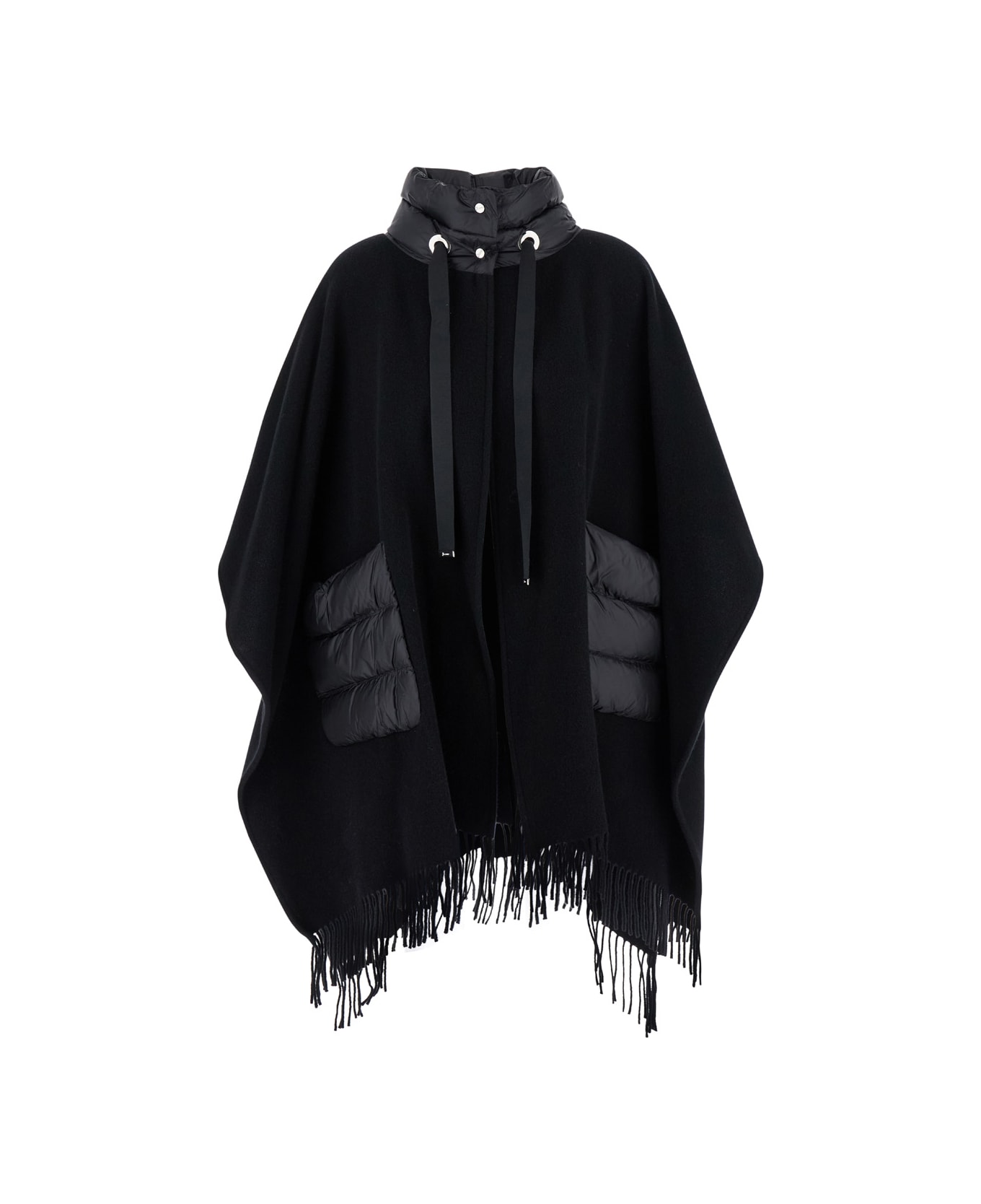 Herno Black Wool Capes - Black