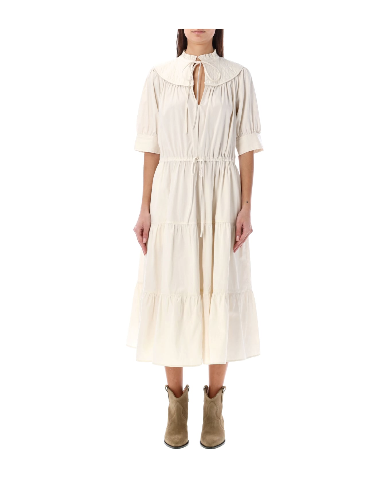 Polo Ralph Lauren Elia Midi Dress - WARM CREAM