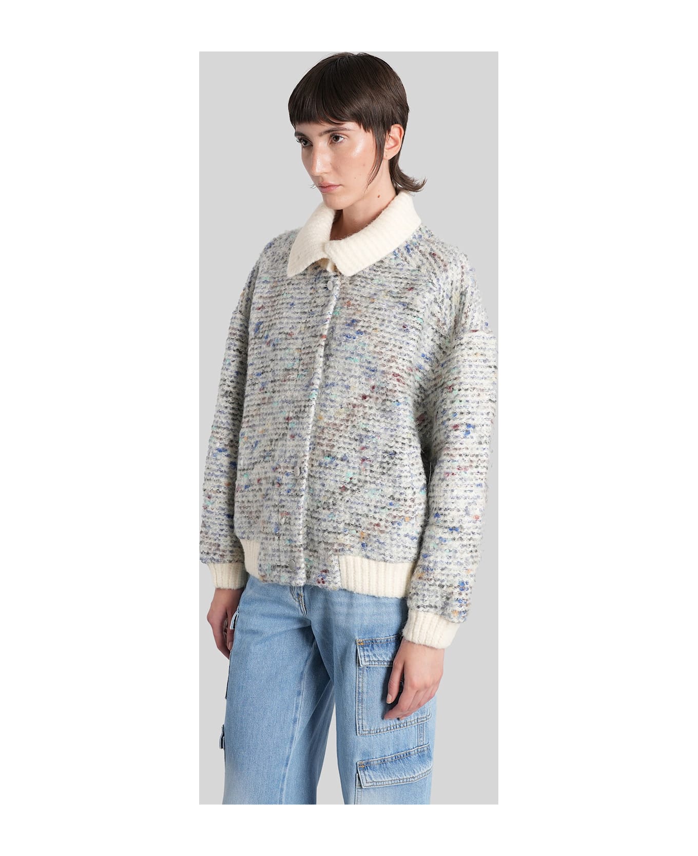 IRO Simone Casual Jacket In Multicolor Acrylic - multicolor