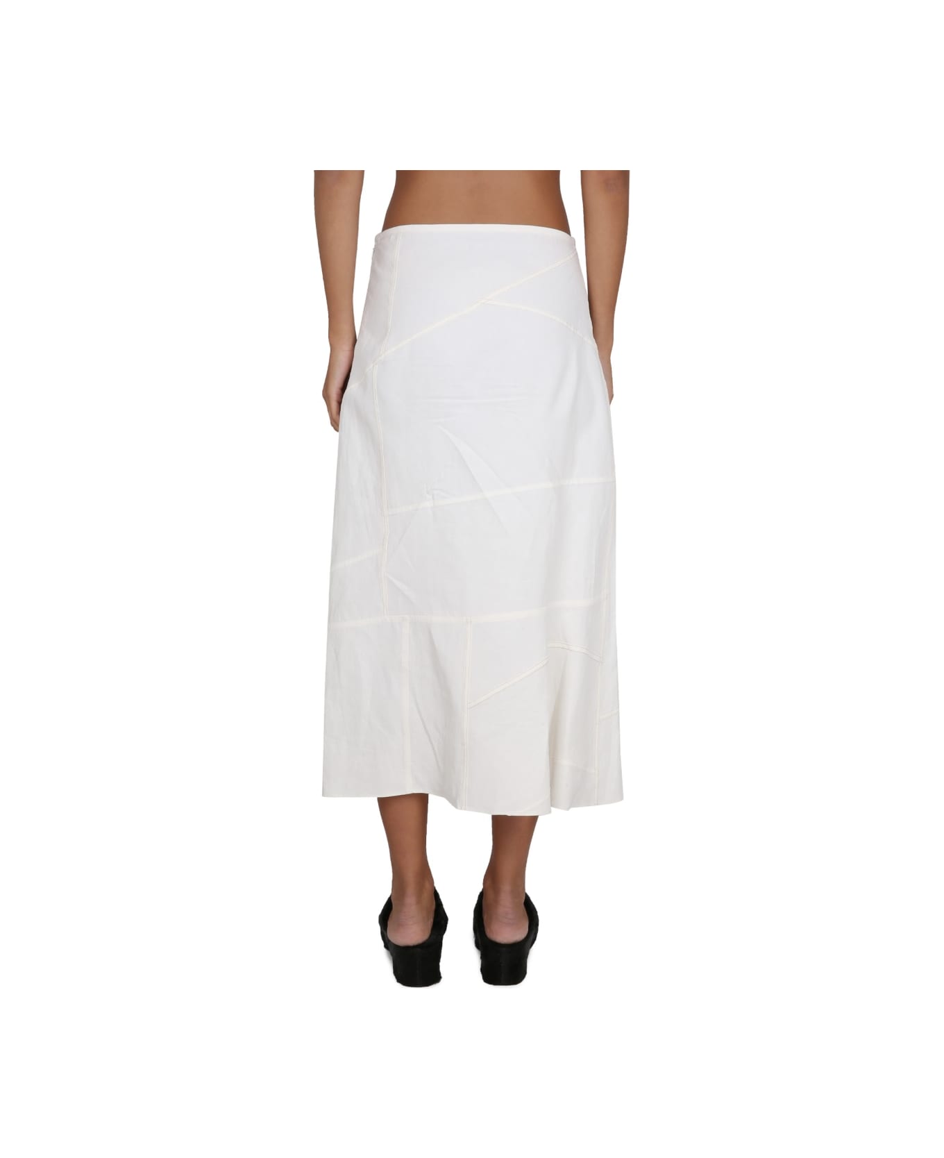 Jil Sander Cotton Skirt - WHITE