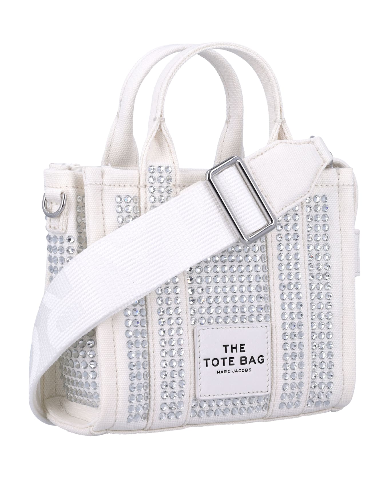 Marc Jacobs The Crystal Canvas Crossbody Tote Bag - WHITE