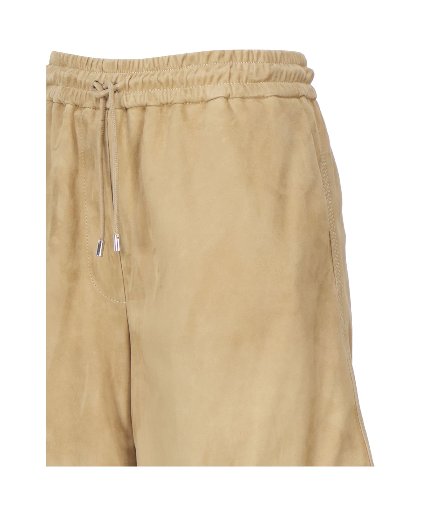 Loewe Suede Shorts - Gold ショートパンツ