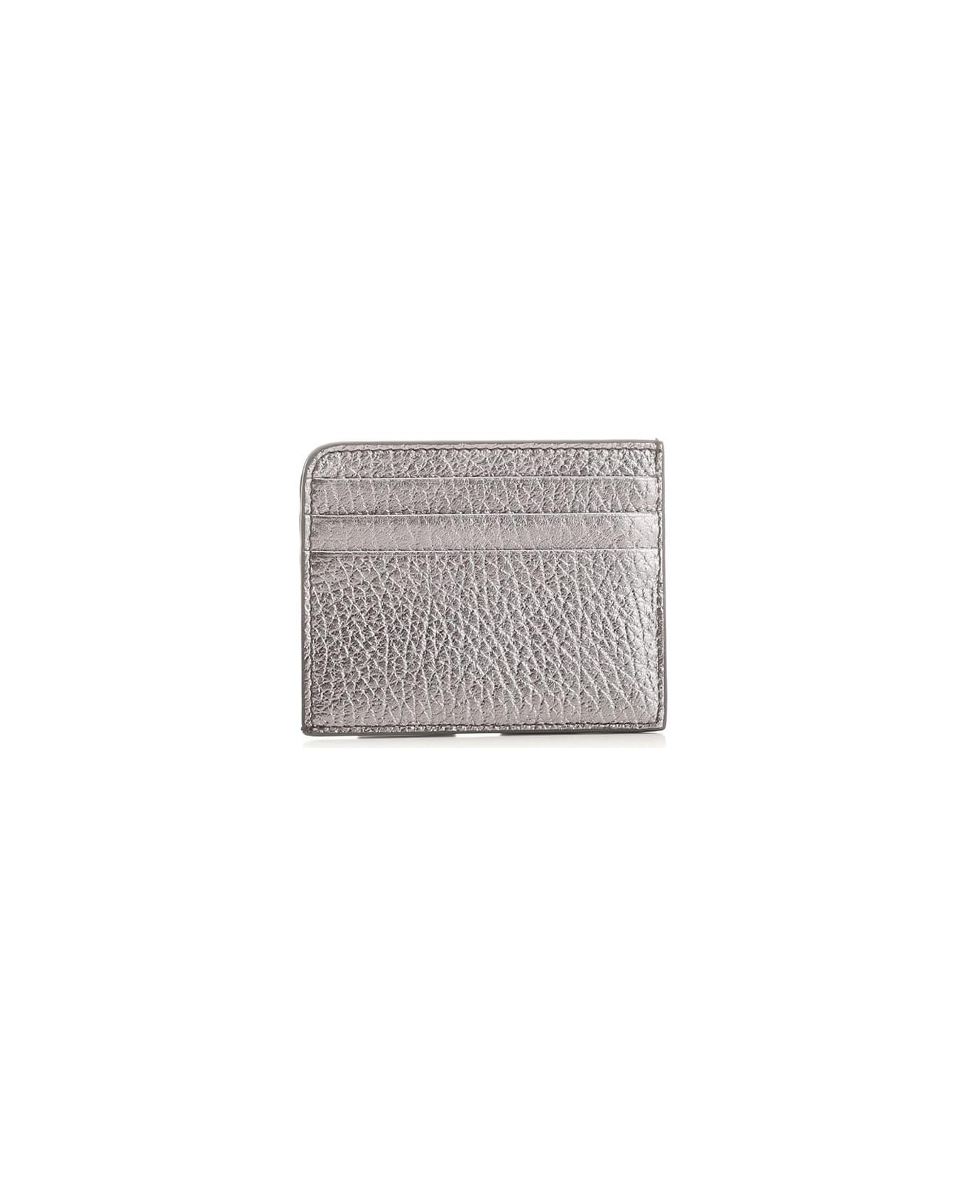 Maison Margiela "four Stitches" Card Holder - Silver