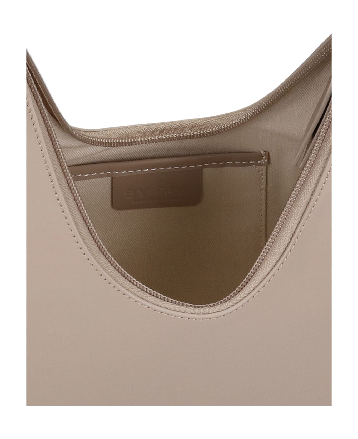 BY FAR Shoulder Bag In Khaki Leather - khaki