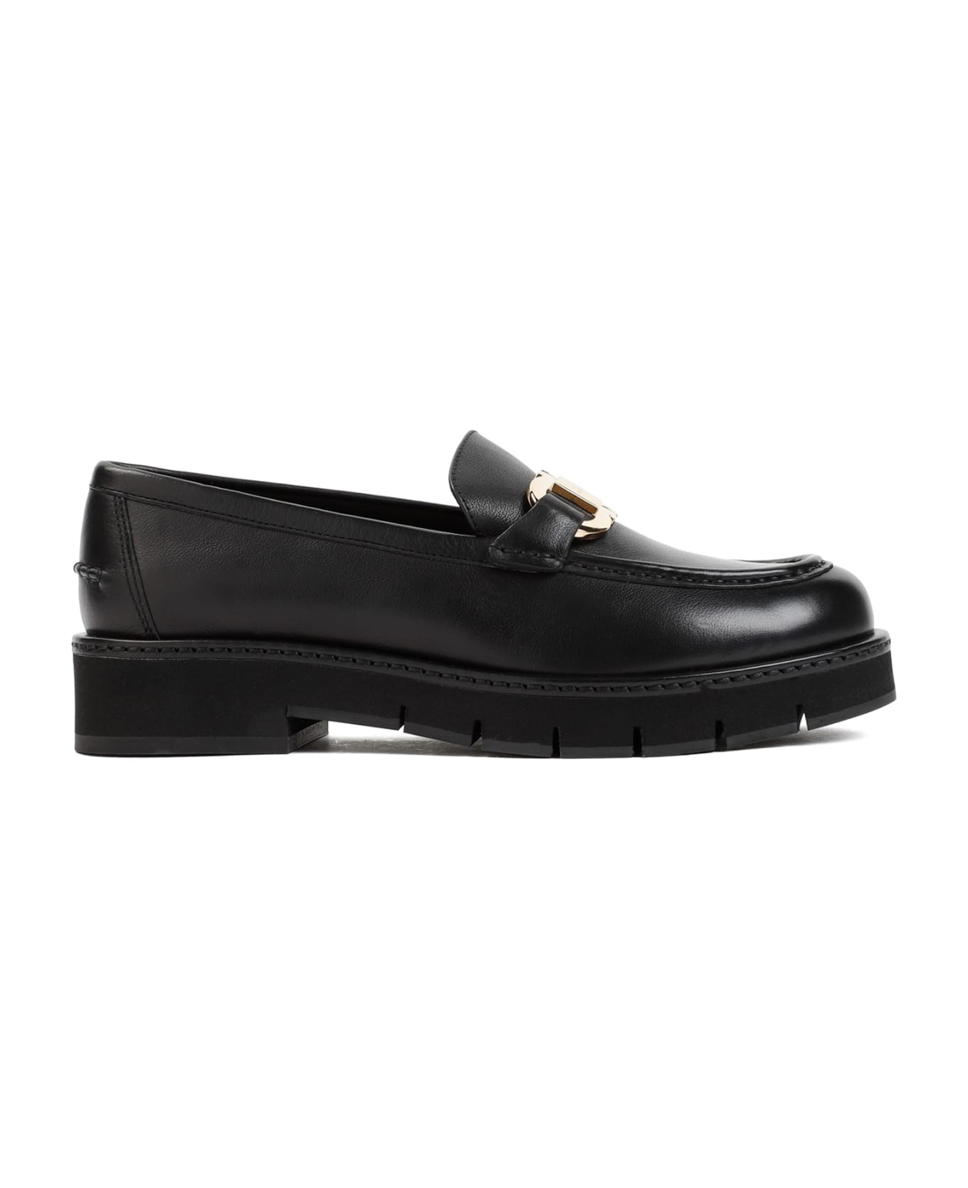 Ferragamo Maryan Lug Loafers - Nero