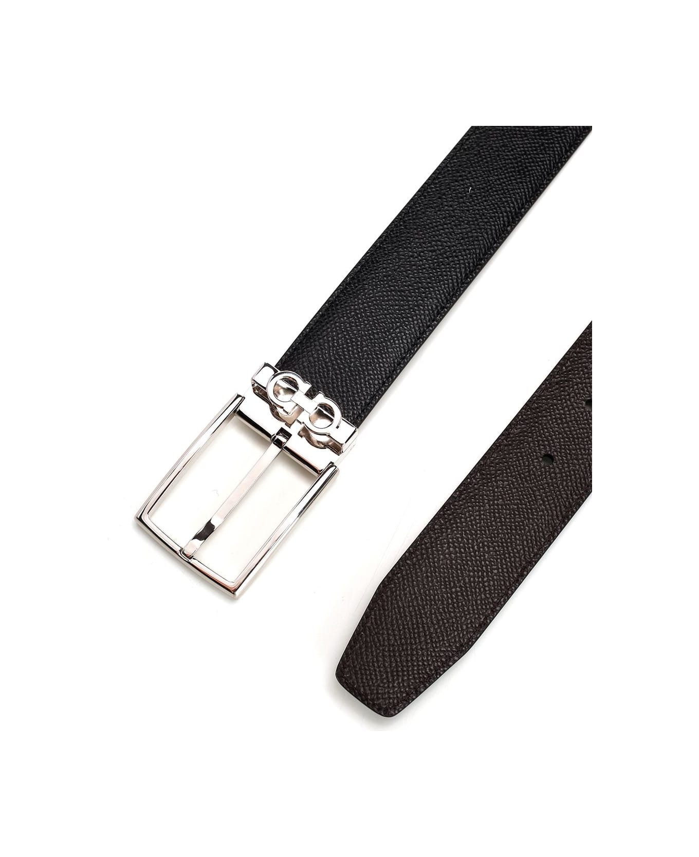 Ferragamo Leather Belt - Black