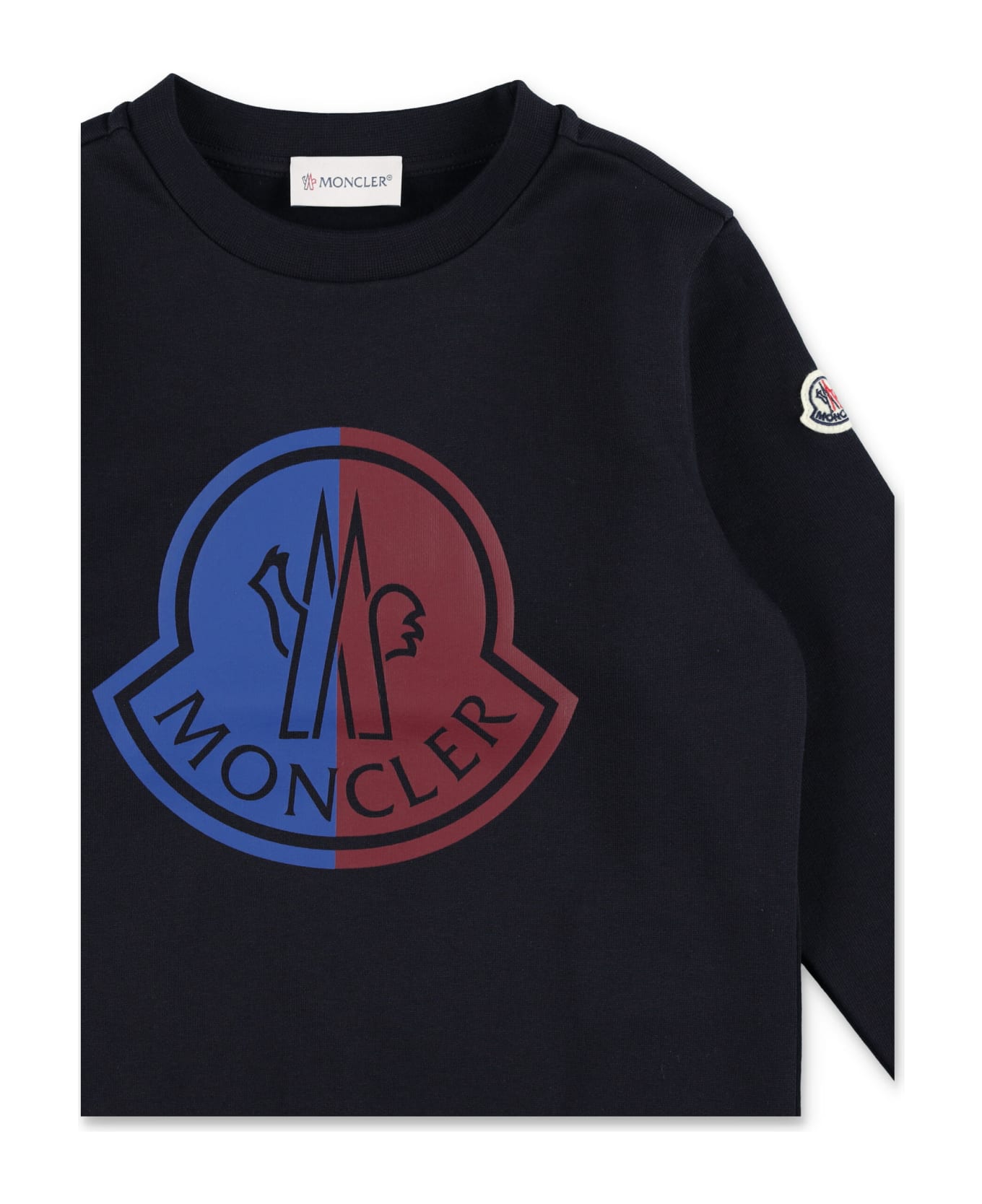 Moncler Ort Fleece Logo - NAVY