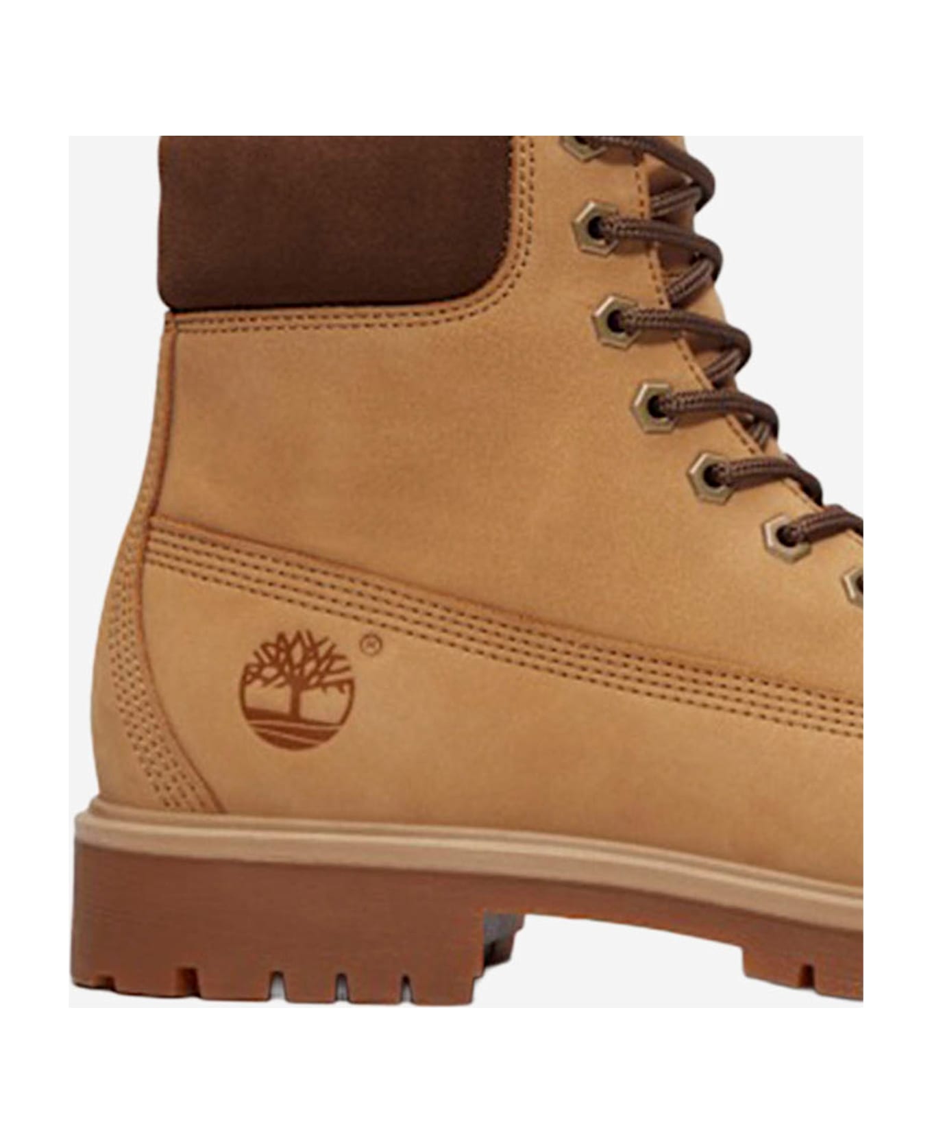 Timberland Premium 6-inch Leather Ankle Boots With Logo - Brown