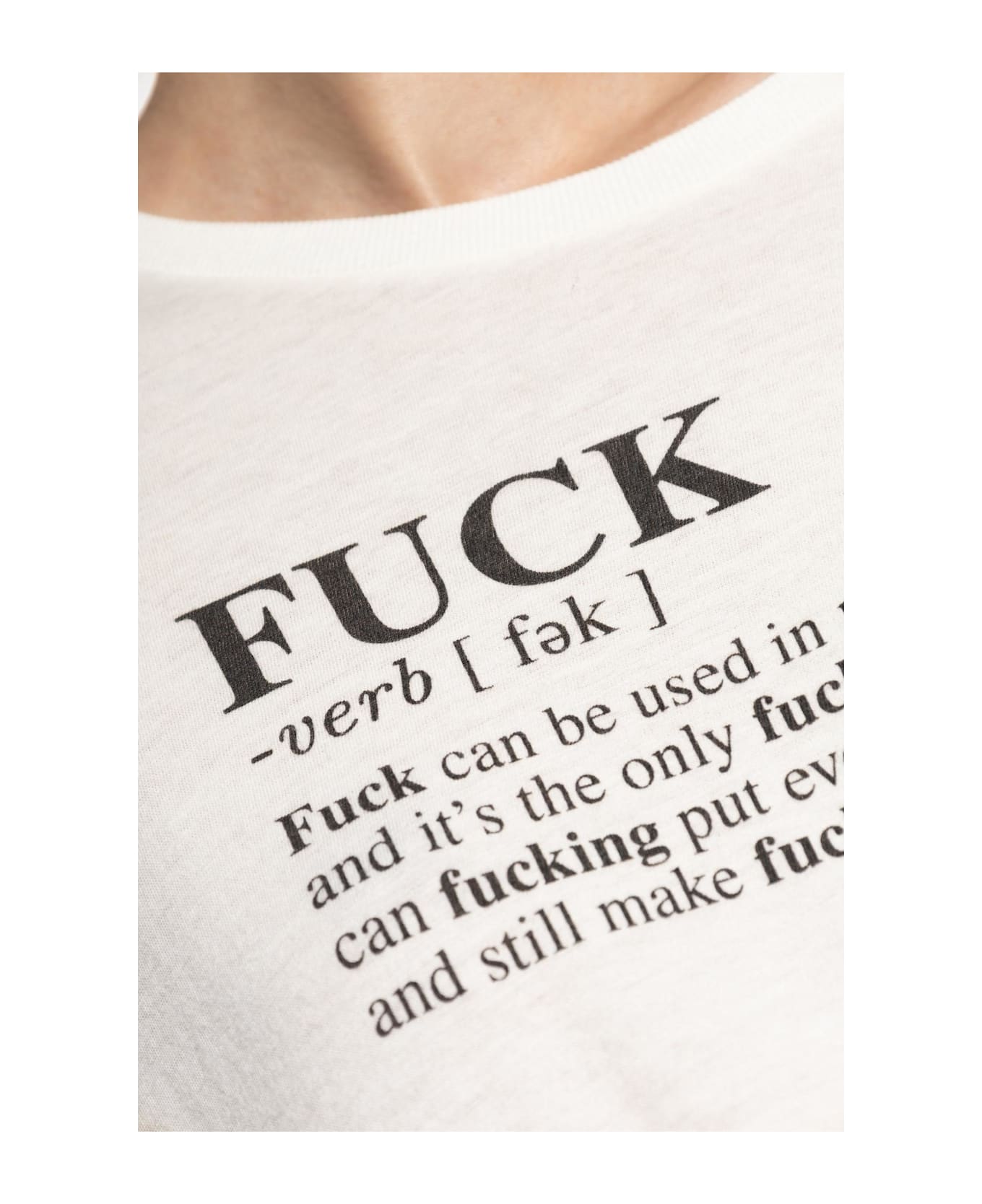 R13 T-shirt With Print - B Ecru