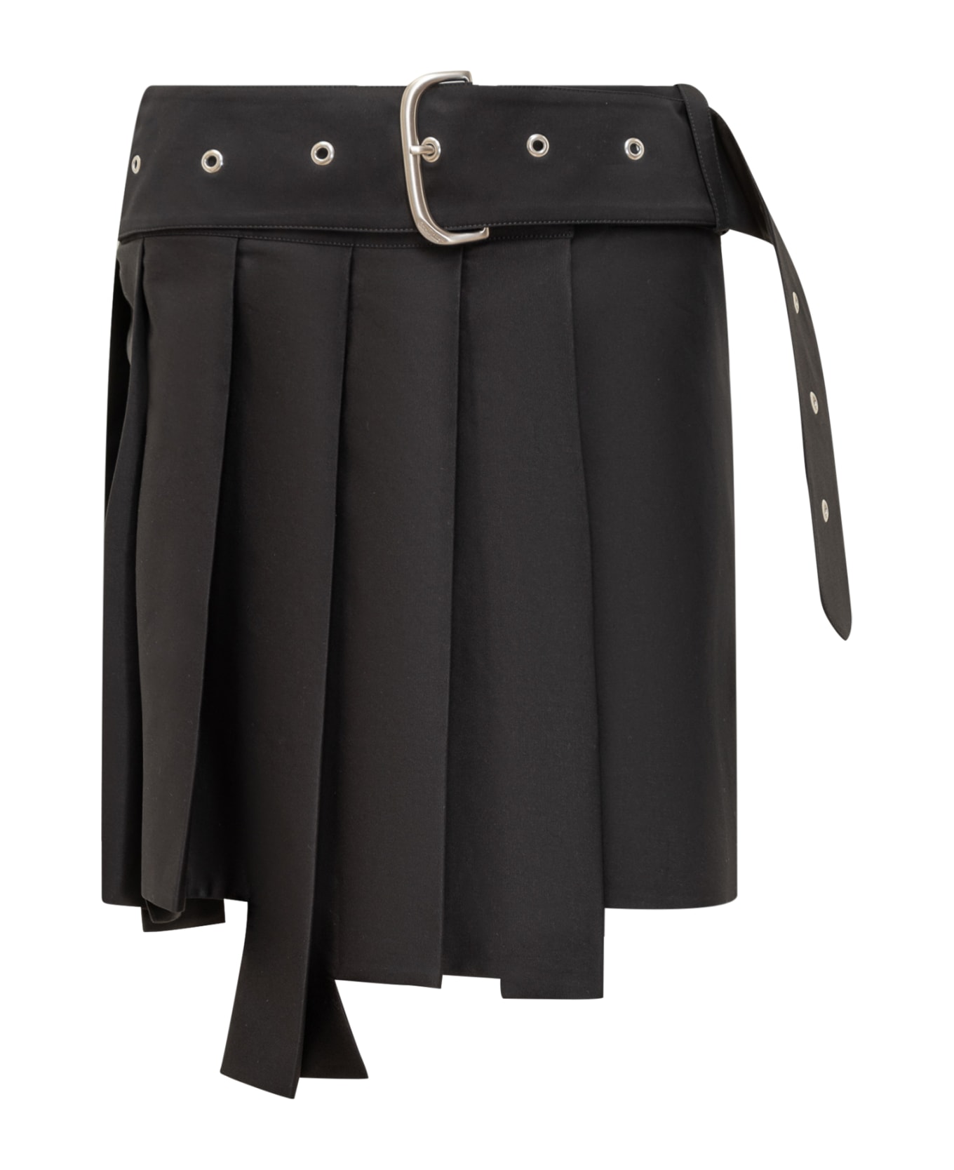Off-White Pleated Skirt - BLACK スカート