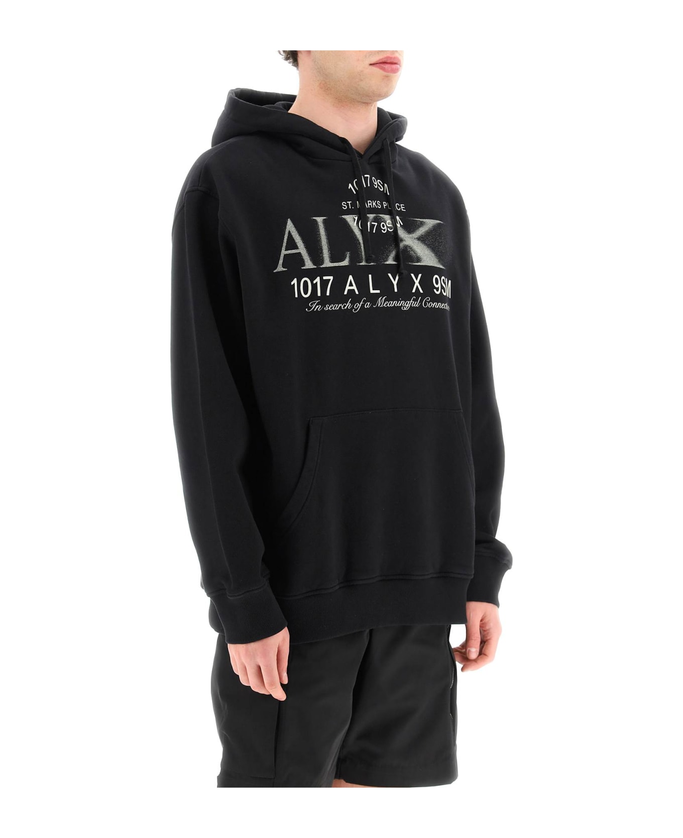 1017 ALYX 9SM Hoodie With Print - BLACK (Black)