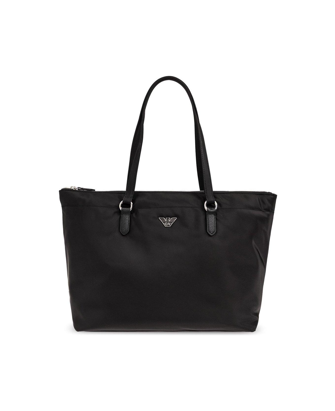 Emporio Armani Sustainable Collection Shopper Bag - Black トートバッグ
