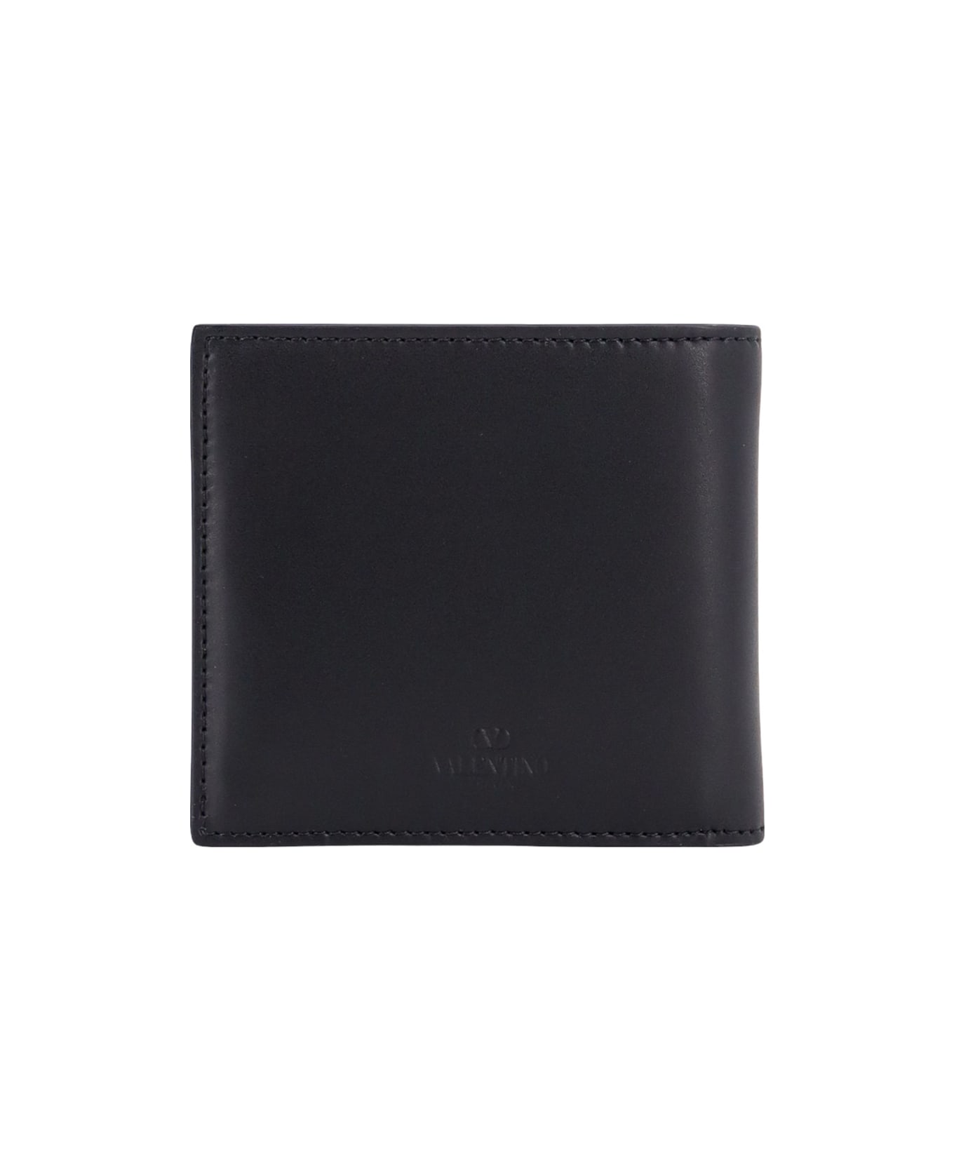 Valentino Garavani Logo Printed Bifold Wallet - Black