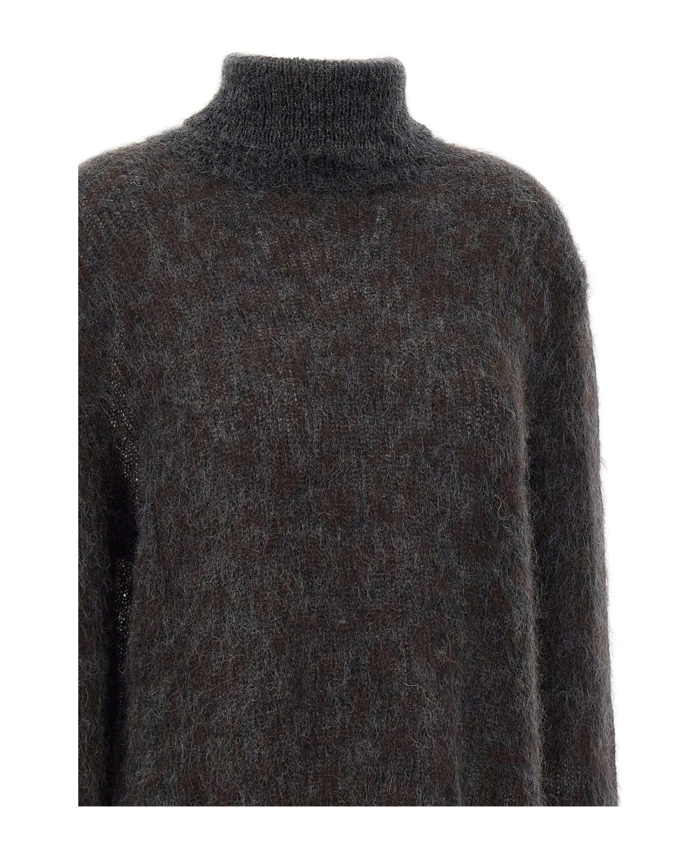 Parosh 'liam' Wool And Mohair Sweater - Fantasy Dark Grey