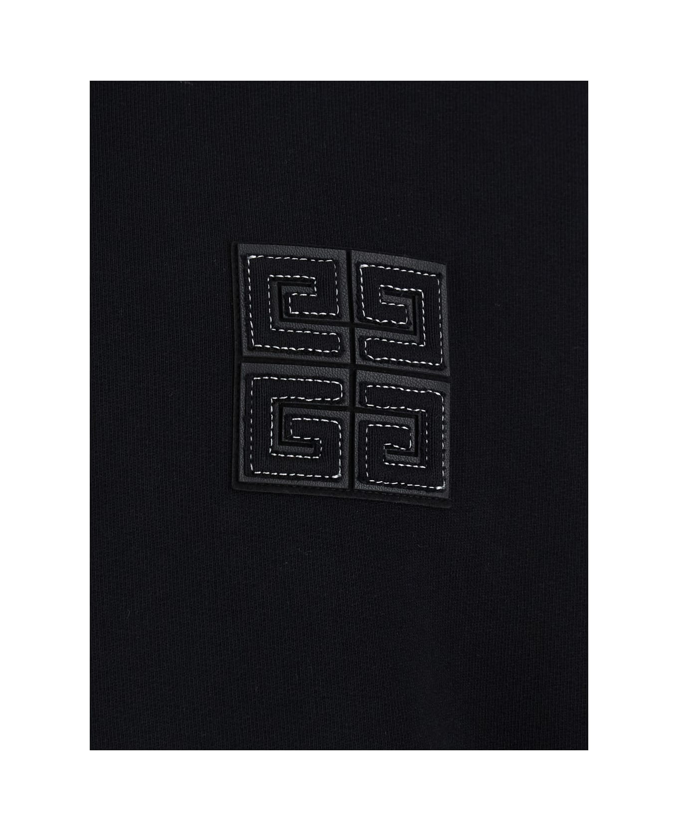 Givenchy Cotton Hoodie - BLACK WHITE