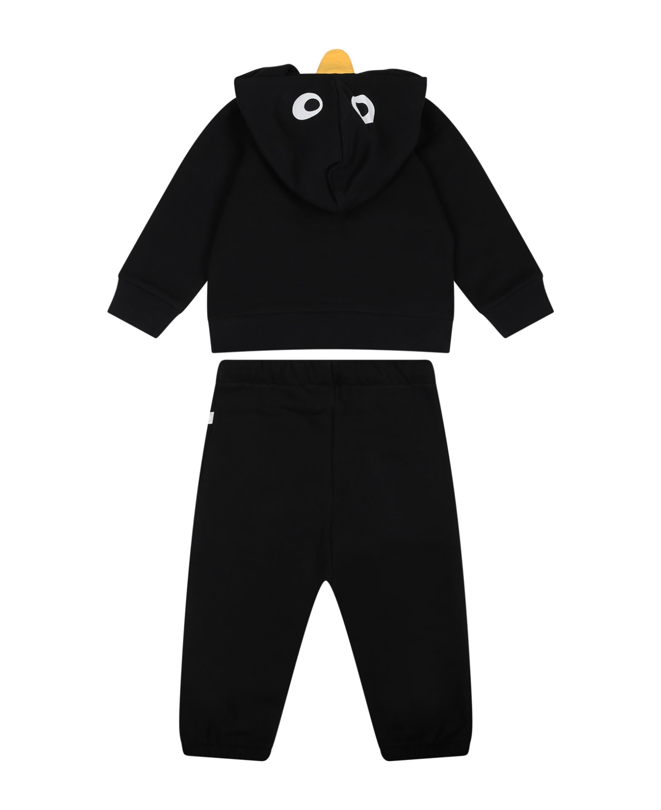 Stella McCartney Kids Black Suit For Baby Boy With Print - Black