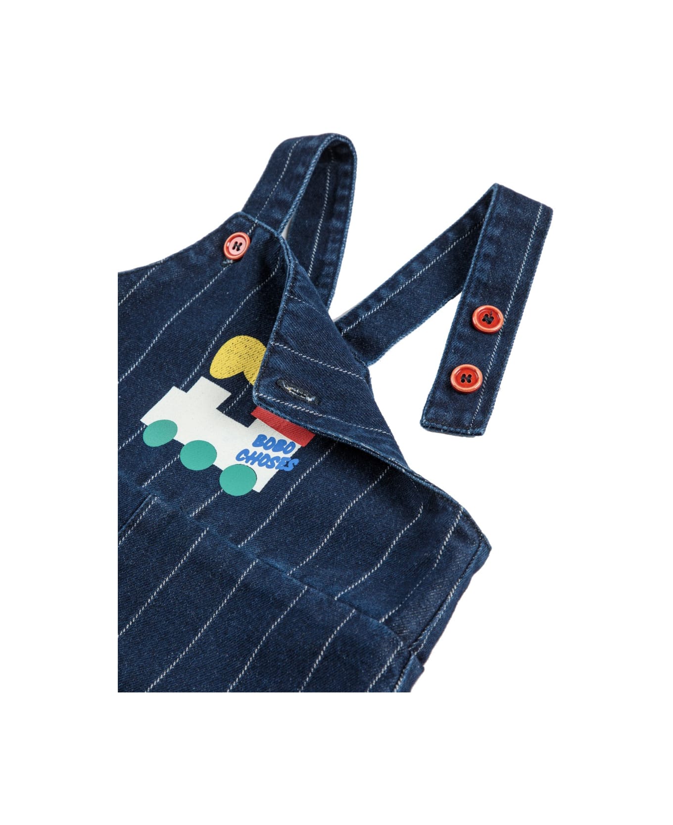Bobo Choses "choo Choo" Suspender Pants - BLUE