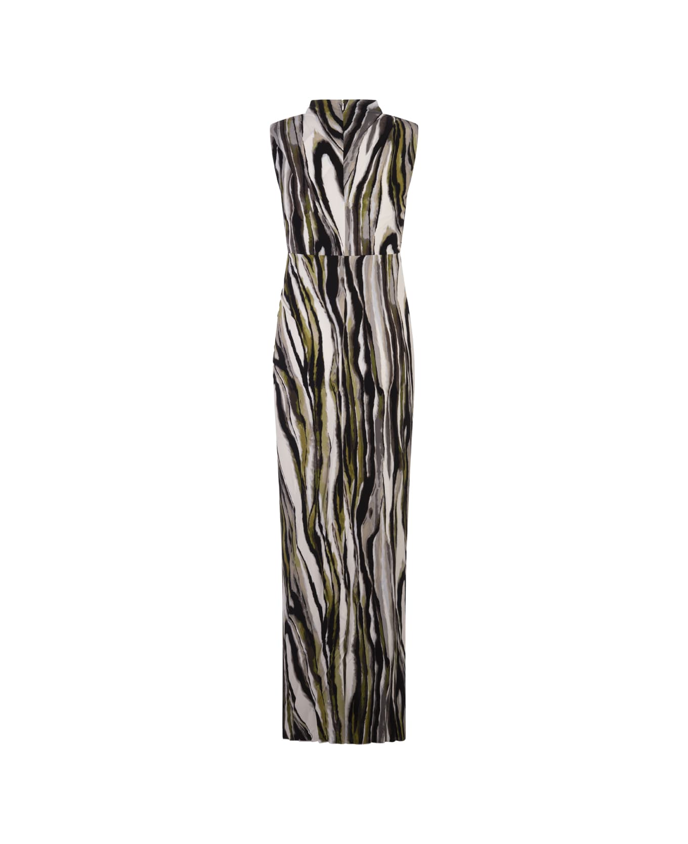Diane Von Furstenberg Apollo Dress In Zebra Mist - Green