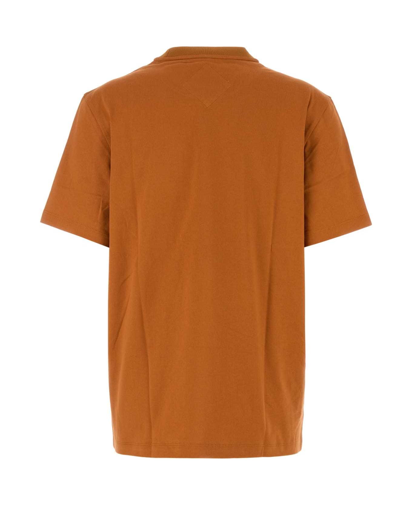 MCM Caramel Cotton T-shirt - COGNAC