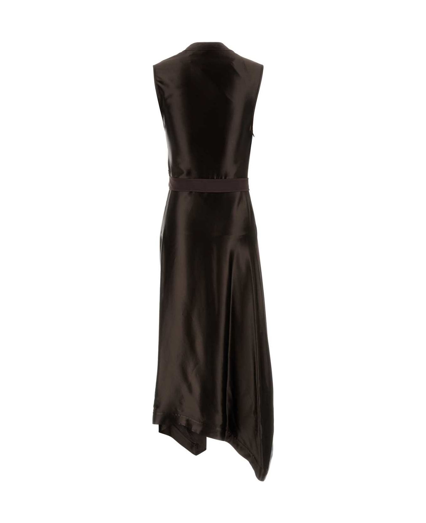 Ferragamo Chocolate Cady Dress - EXPRESSO