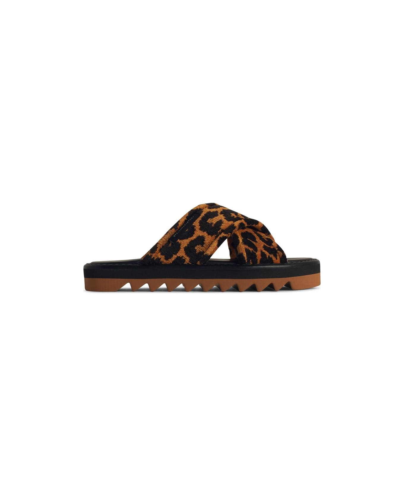 Stella McCartney 'leo' Multicoloured Leather Blend Slippers - Multicolor