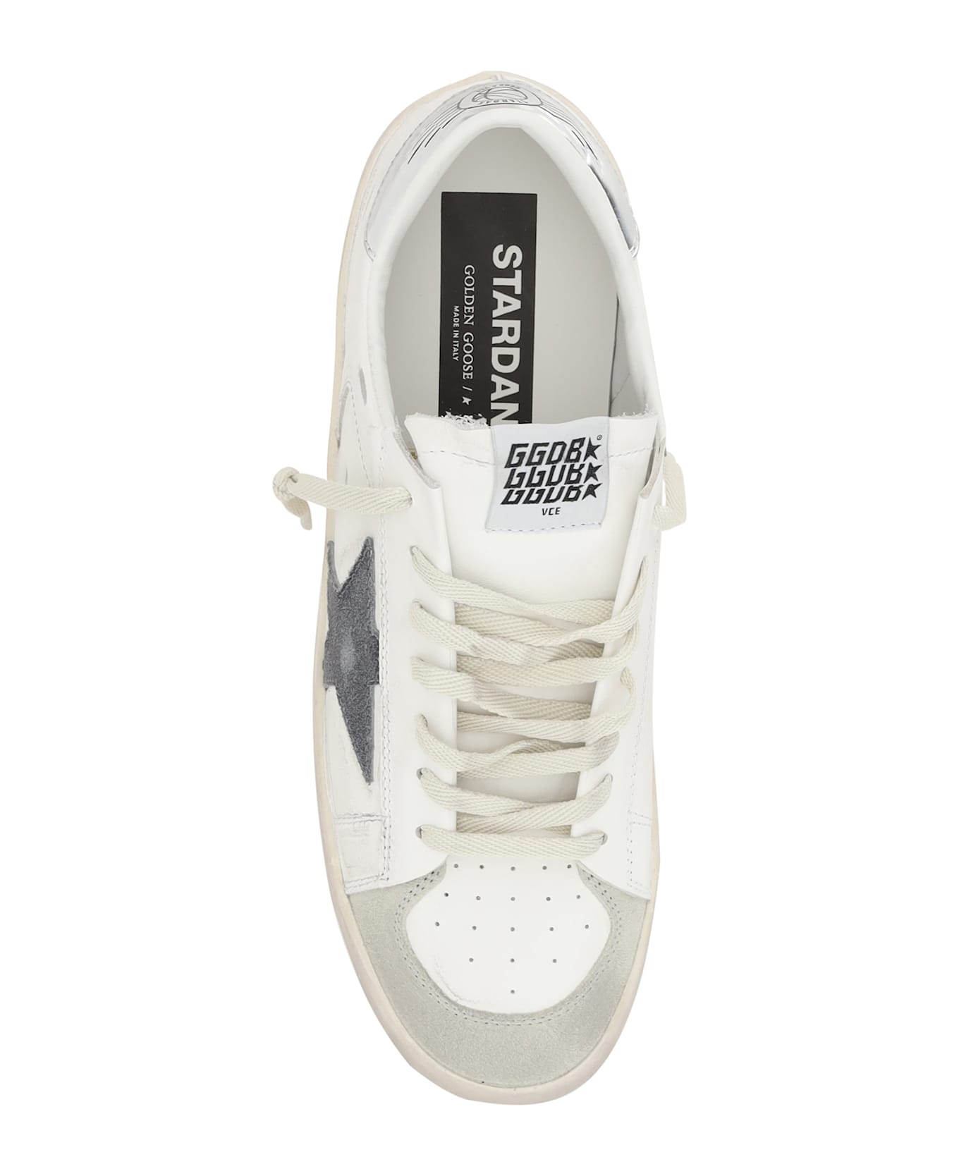 Golden Goose Stardan Sneakers - White/grey/silver