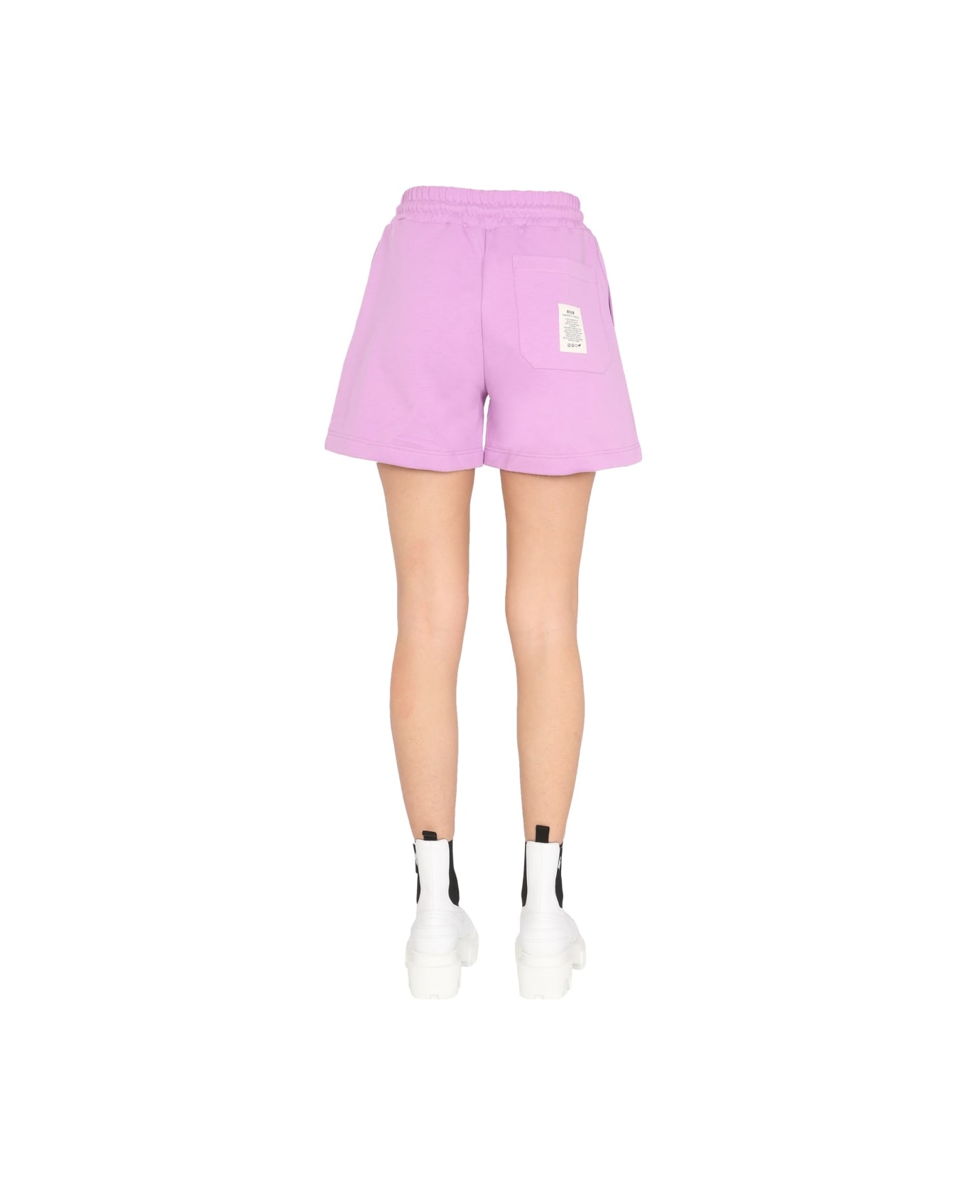MSGM Cotton Shorts - LILAC ショートパンツ