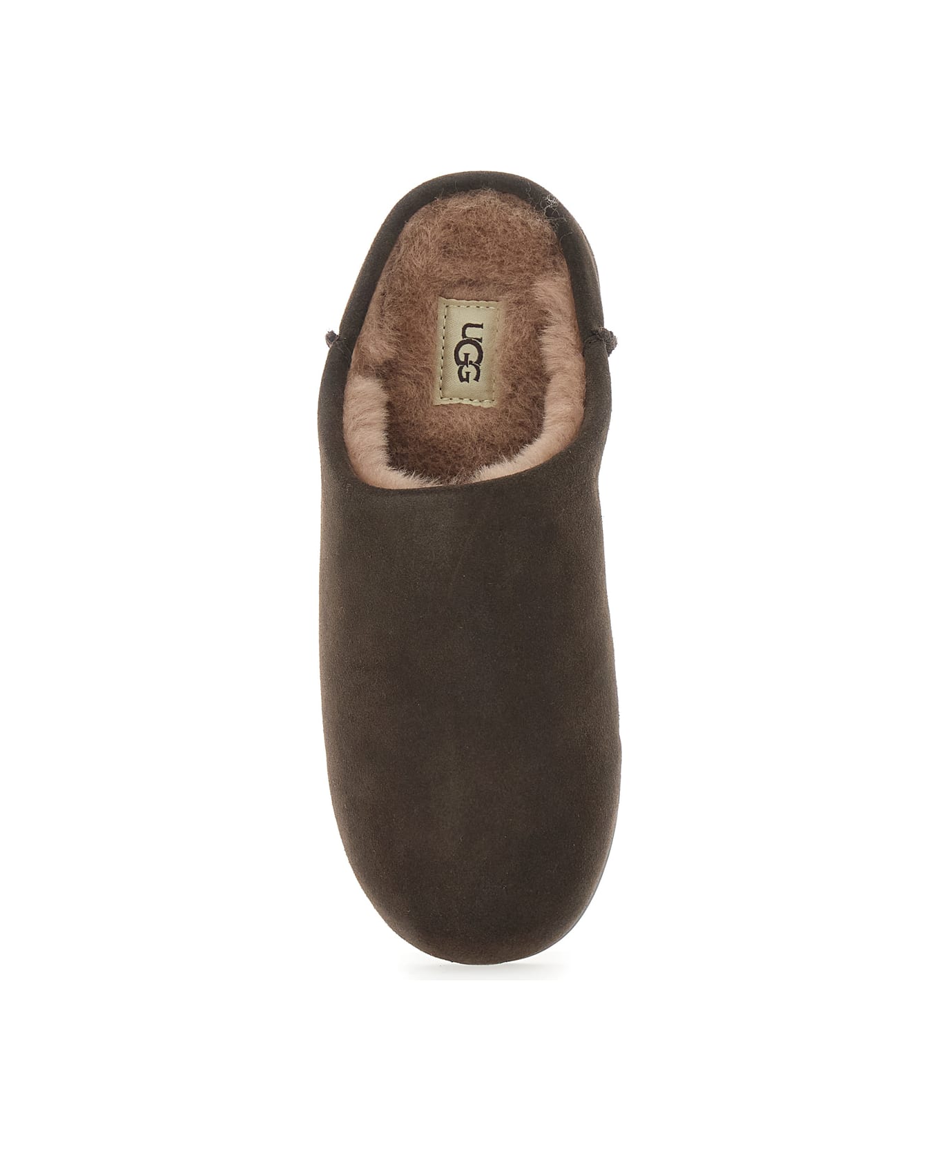UGG 
elea
 Brown Mules With Logo Lettering On The Side And Shearling Lining In Suede Woman - Brown