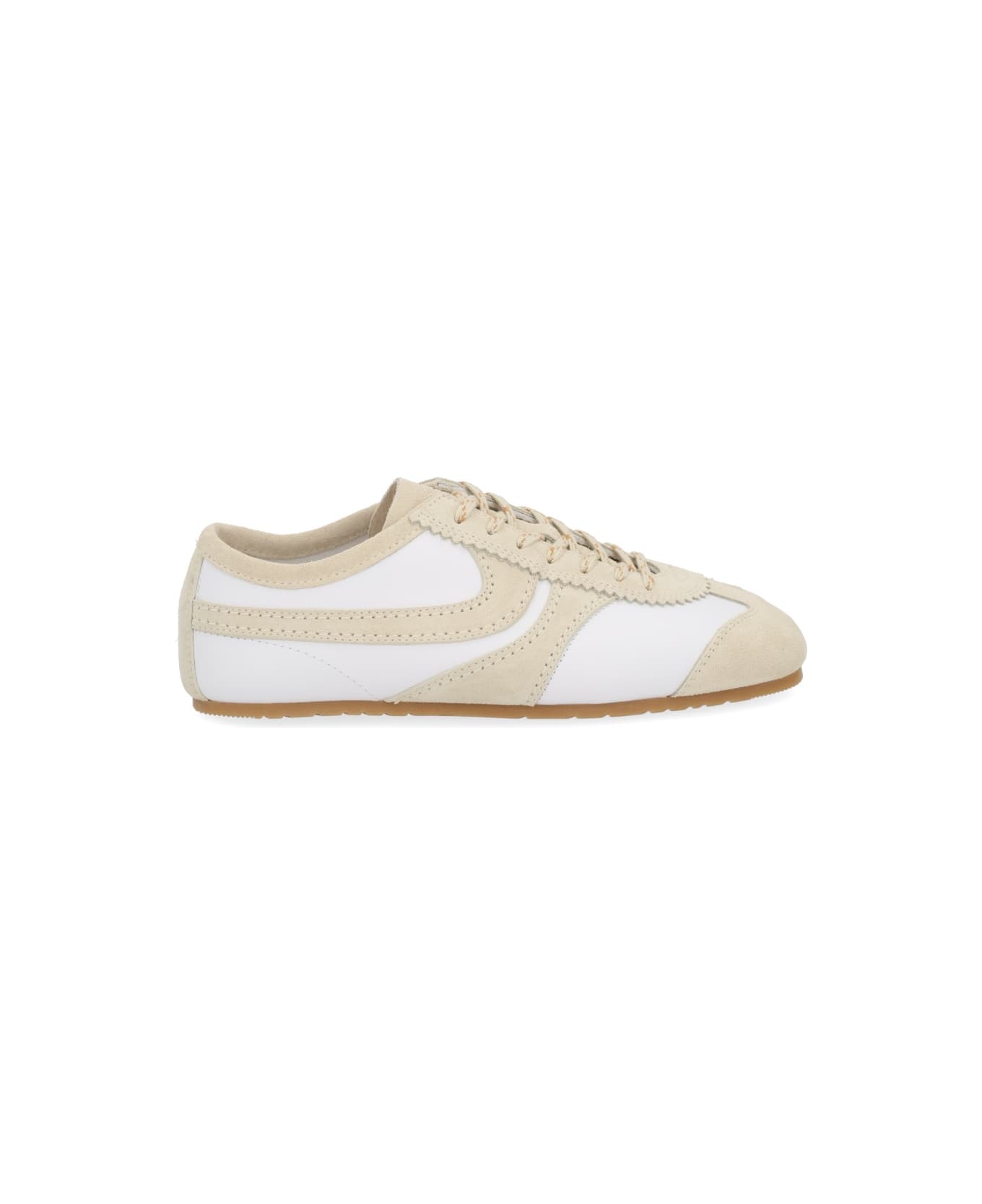 Dries Van Noten Suede Sneaker - WHITE