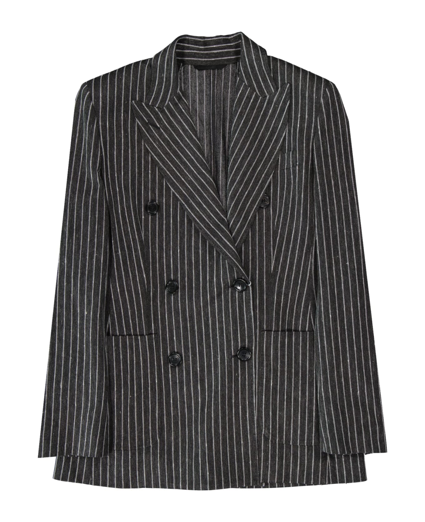 Max Mara Alloro Striped Blazer - Gray