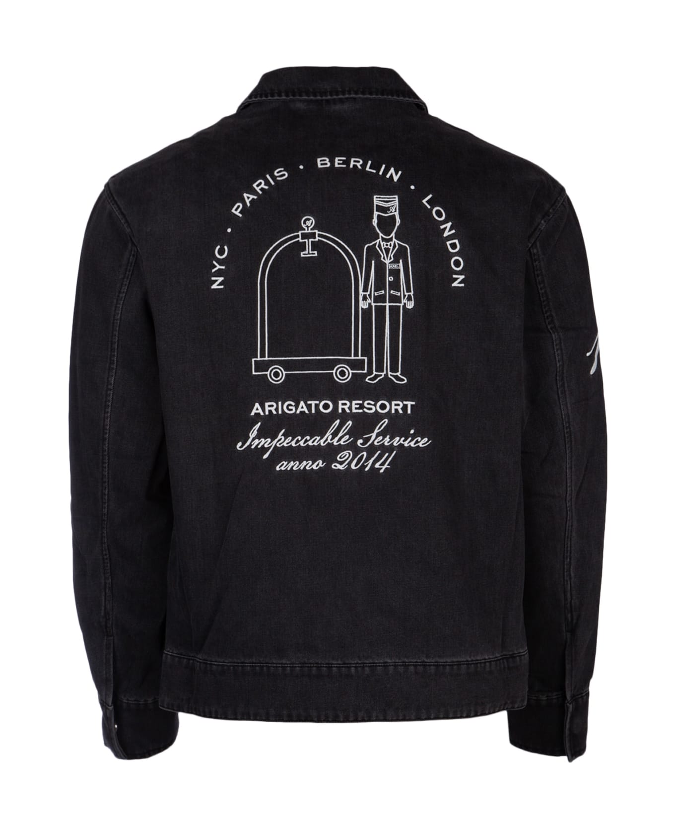 Axel Arigato Resort Printed Jacket - BLACK