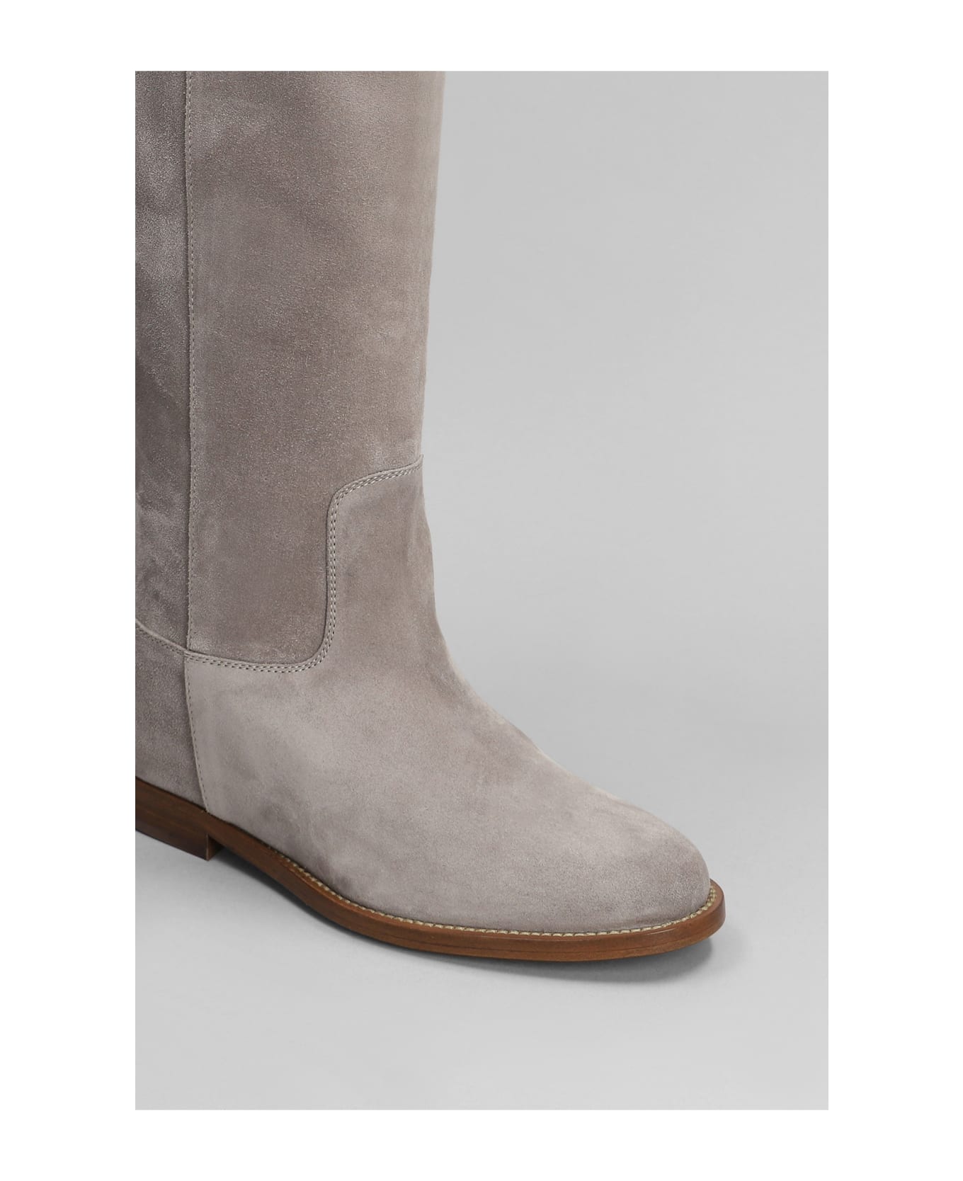 Via Roma 15 In Taupe Suede - taupe