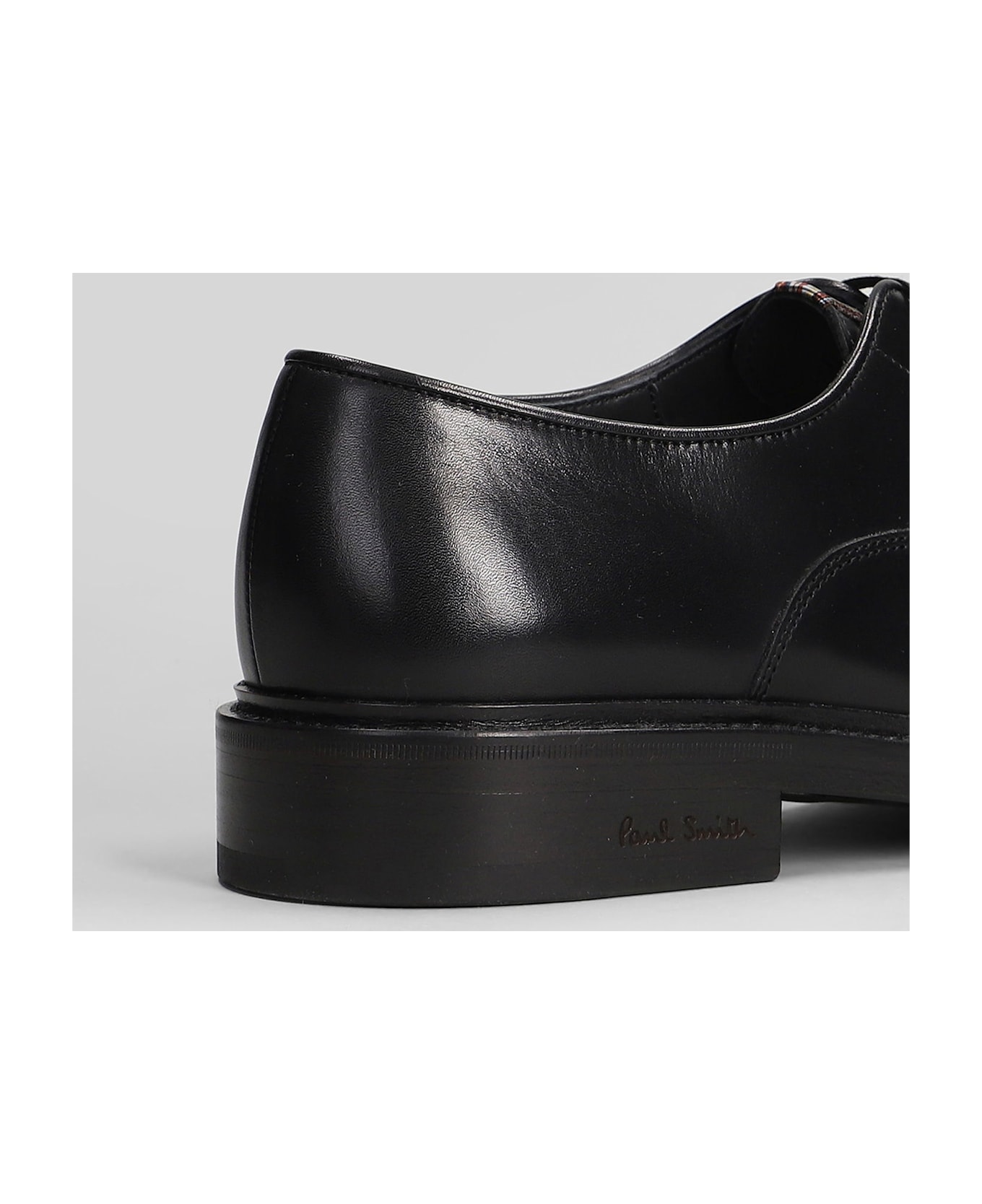 Paul Smith Lace Up Shoes In Black Leather - black