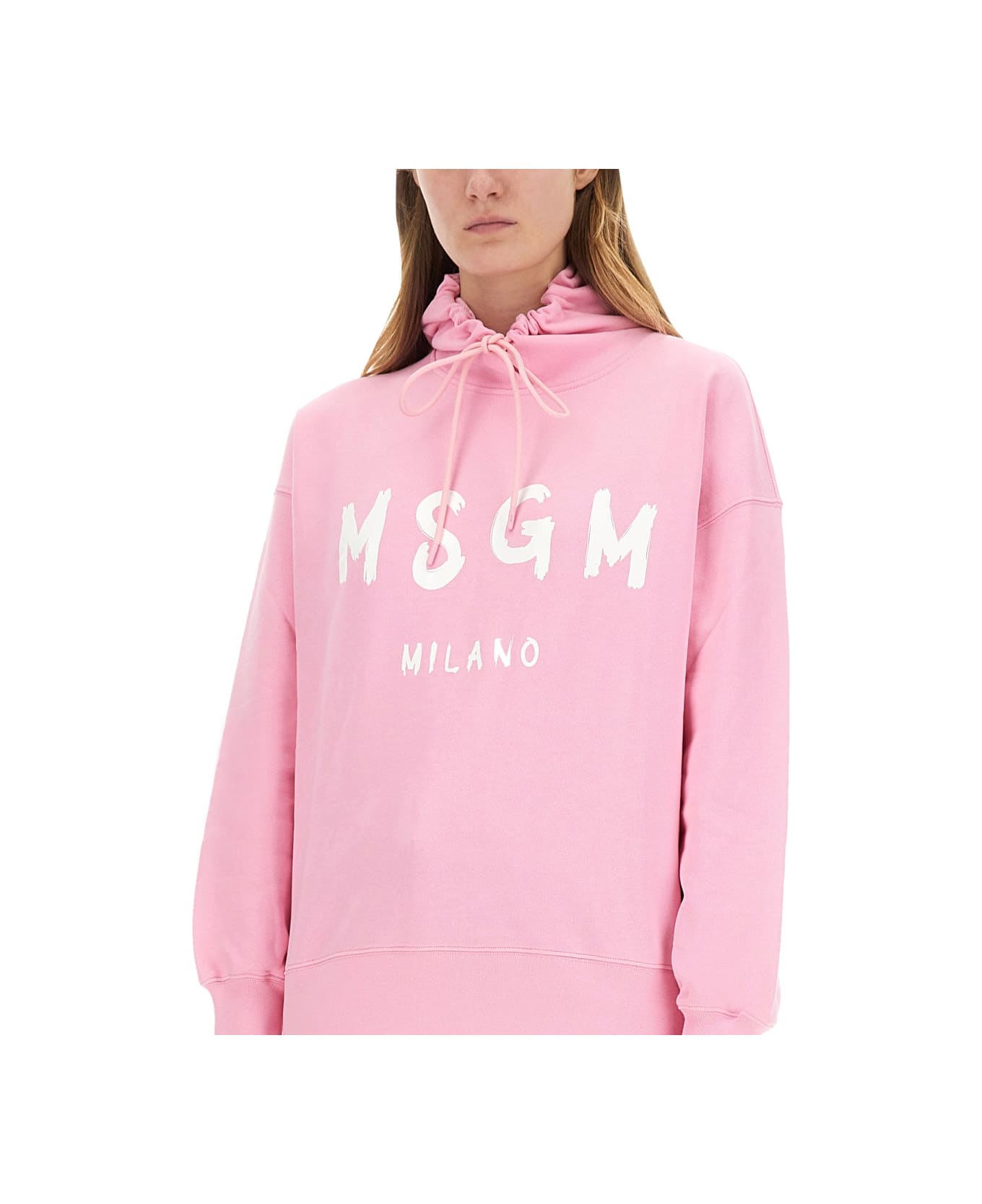 MSGM Sweatshirt With Logo - PINK