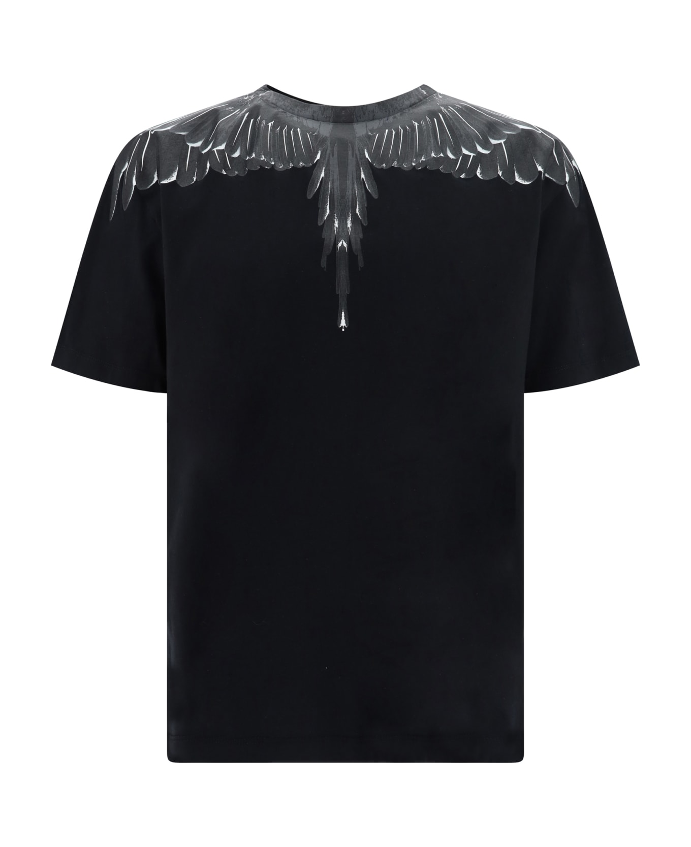 Marcelo Burlon T-shirt With 'icon Wings' Print - Black Black