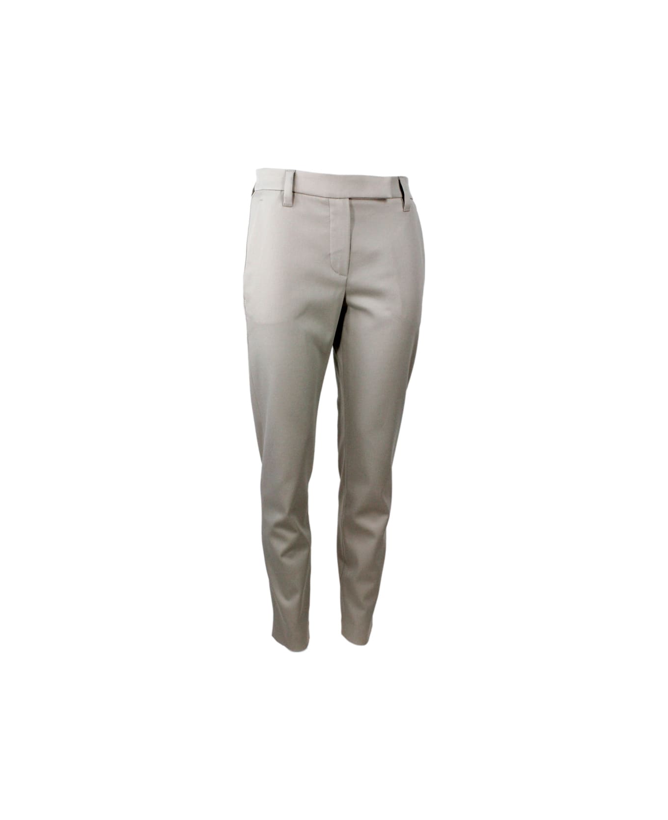 Brunello Cucinelli Cotton Trousers - Beige