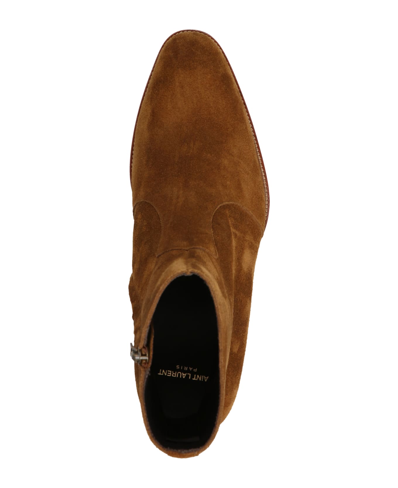 Saint Laurent 'wyatt' Ankle Boots - Moutarde