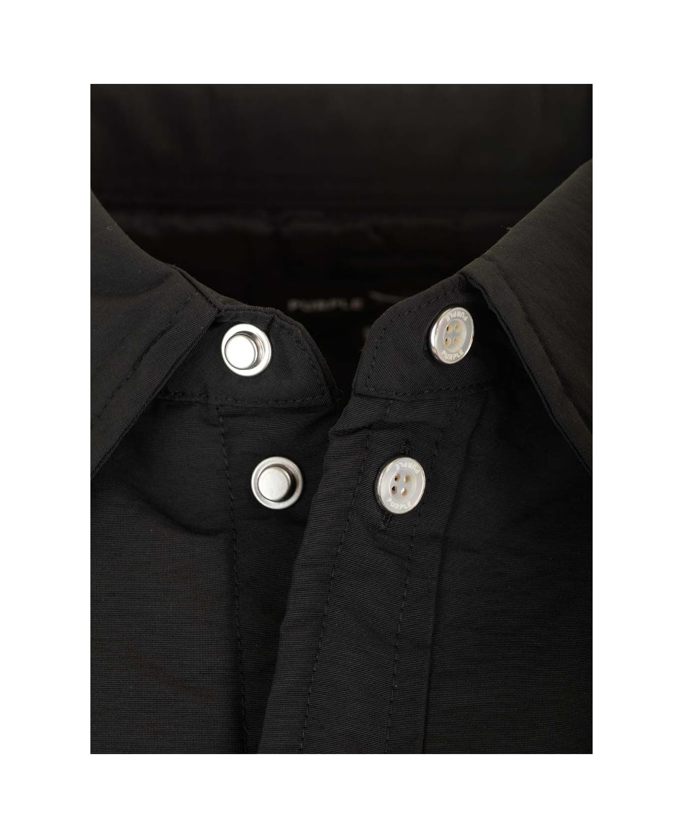 Purple Brand Black Overshirt - BLACK