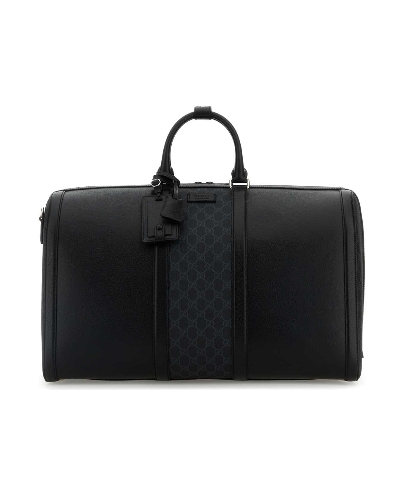 Gucci Black Canvas Travel Bag - 1000