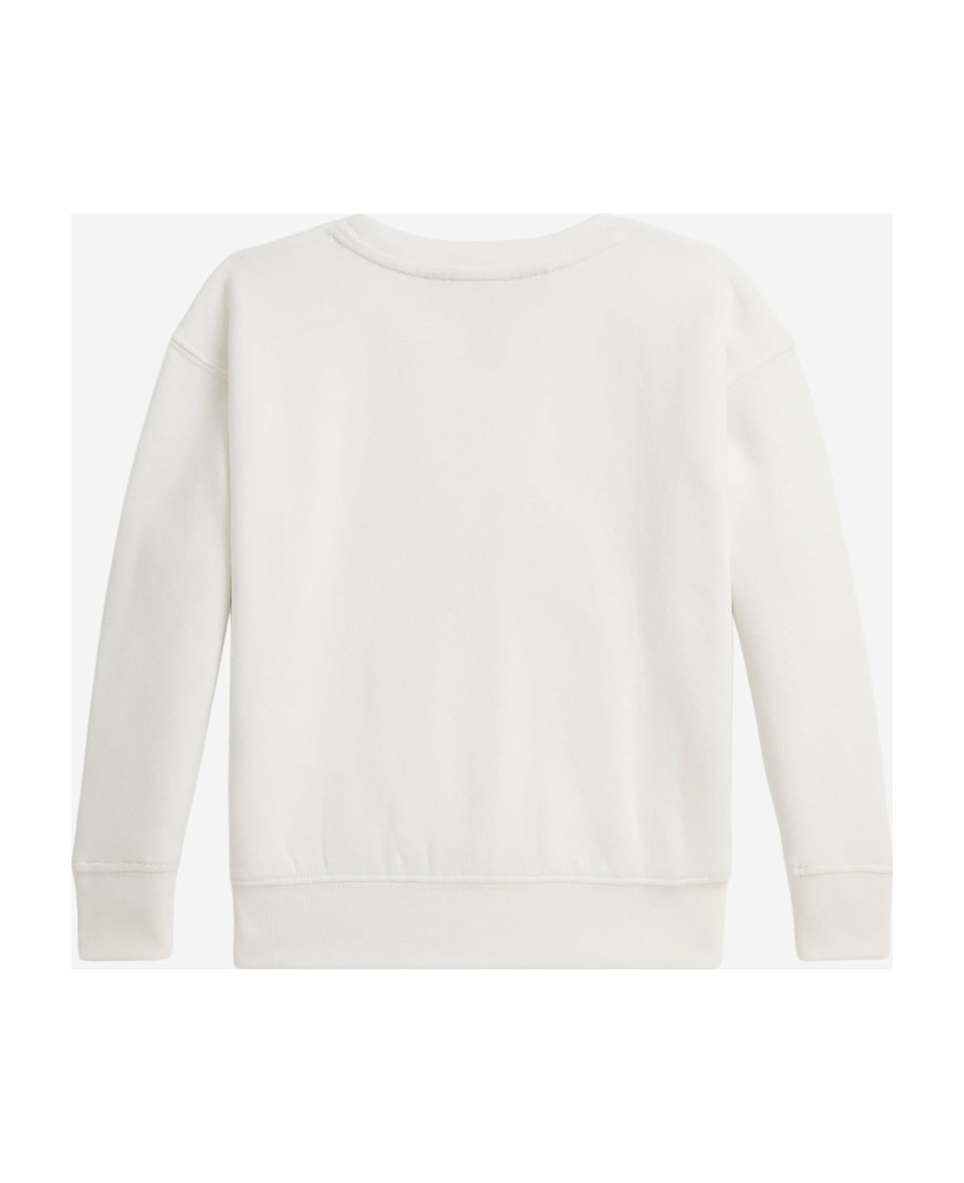 Polo Ralph Lauren Cotton Sweatshirt With Polo Bear Print - White