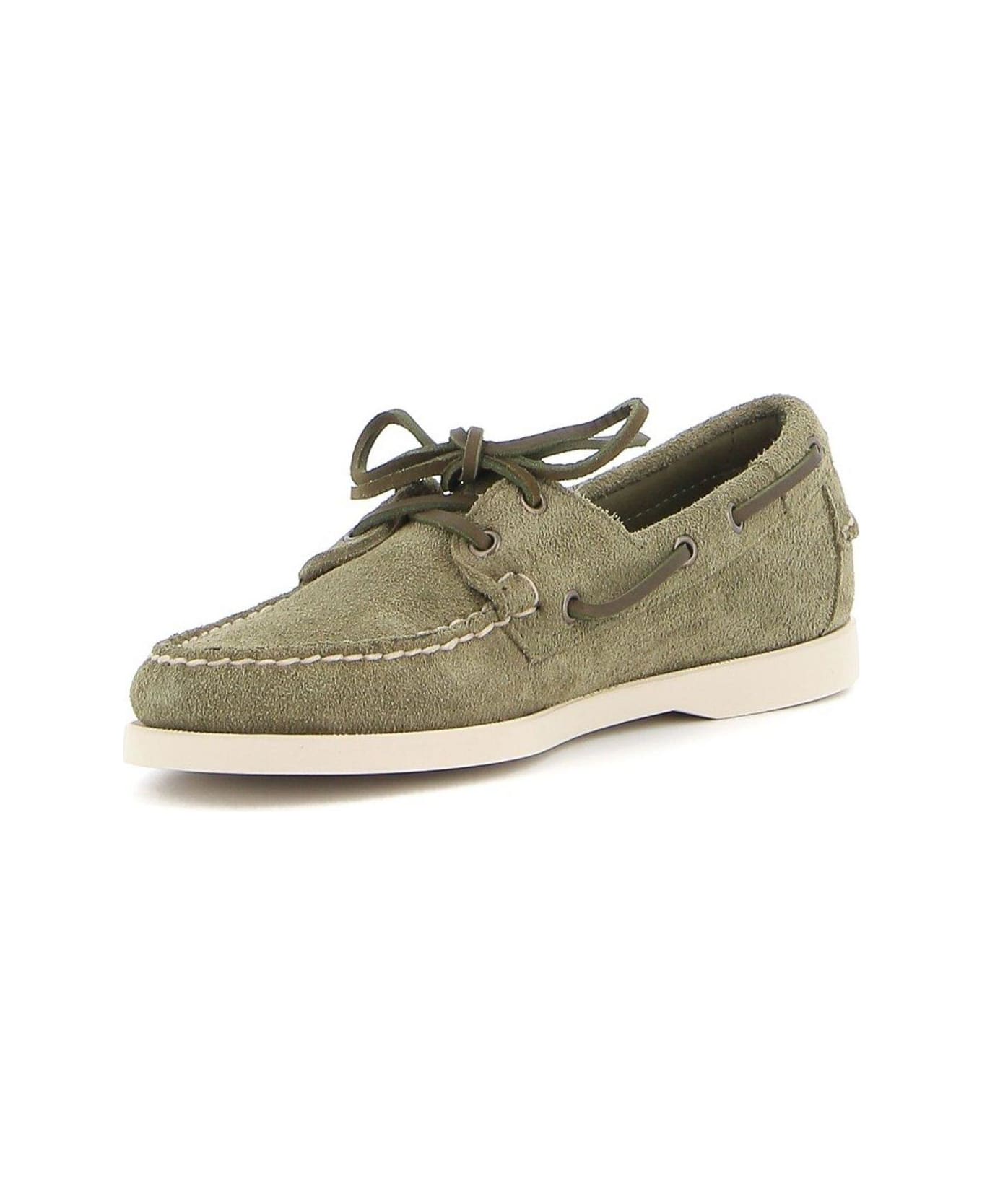 Sebago Lace-up Round Toe Boat Shoes - Green Military ローファー＆デッキシューズ