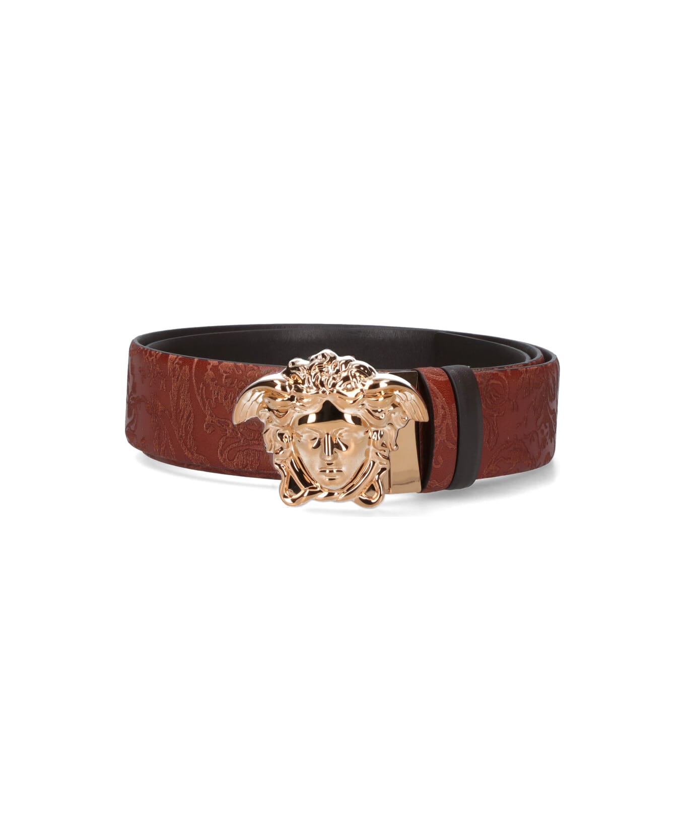 Versace 'medusa' Belt - Brown